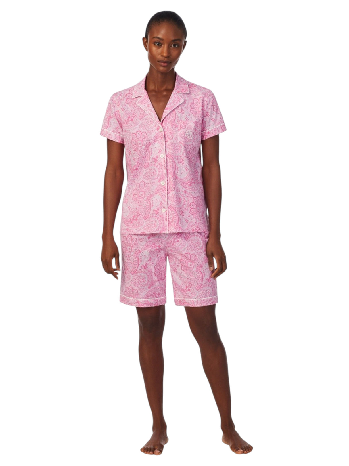Image for Women's Printed Sleepwear Set 2 Pieces,Pink