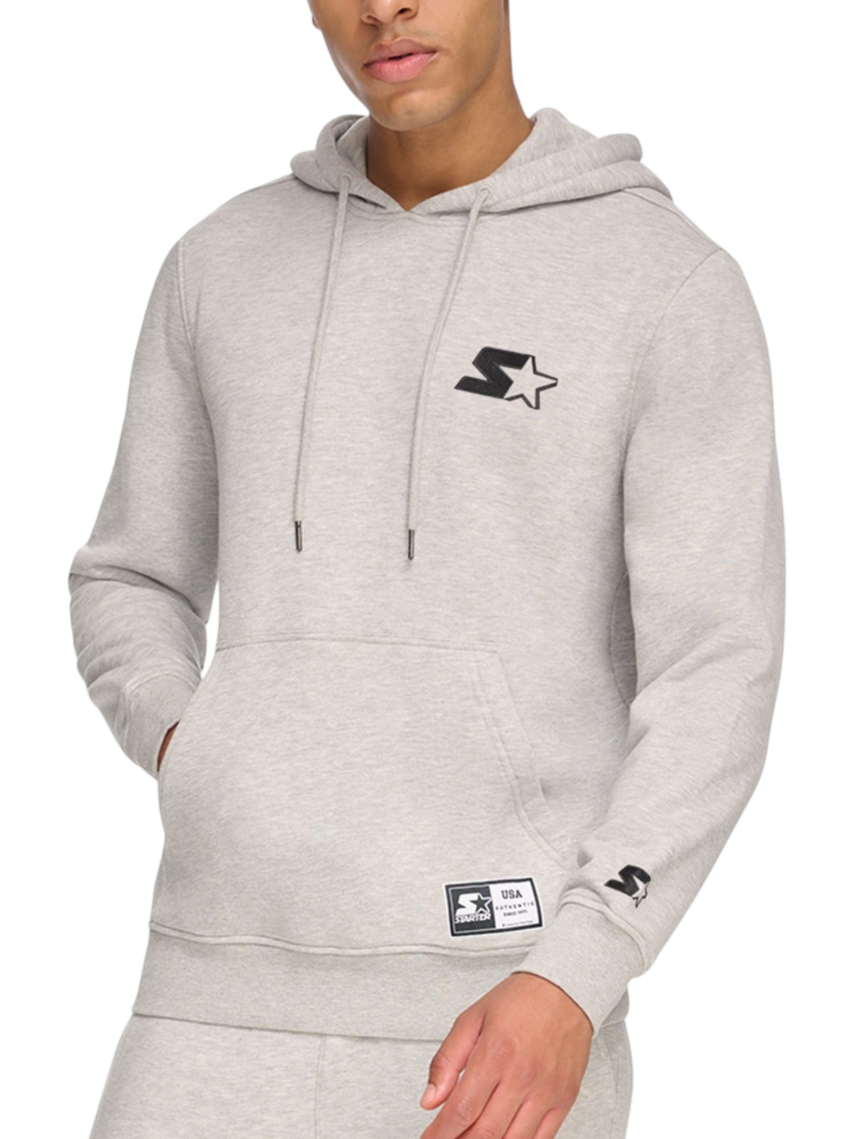 Image for Men's Brand Logo Printed Hoodies,Grey