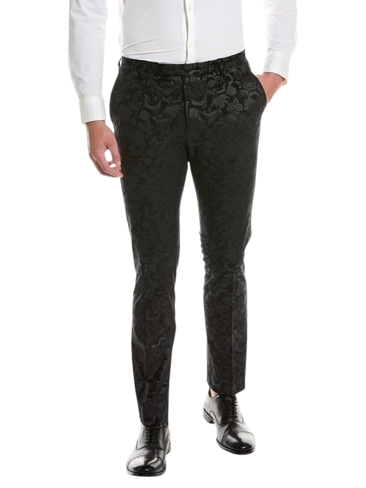 Image for Men's Printed Casual Pant,Black