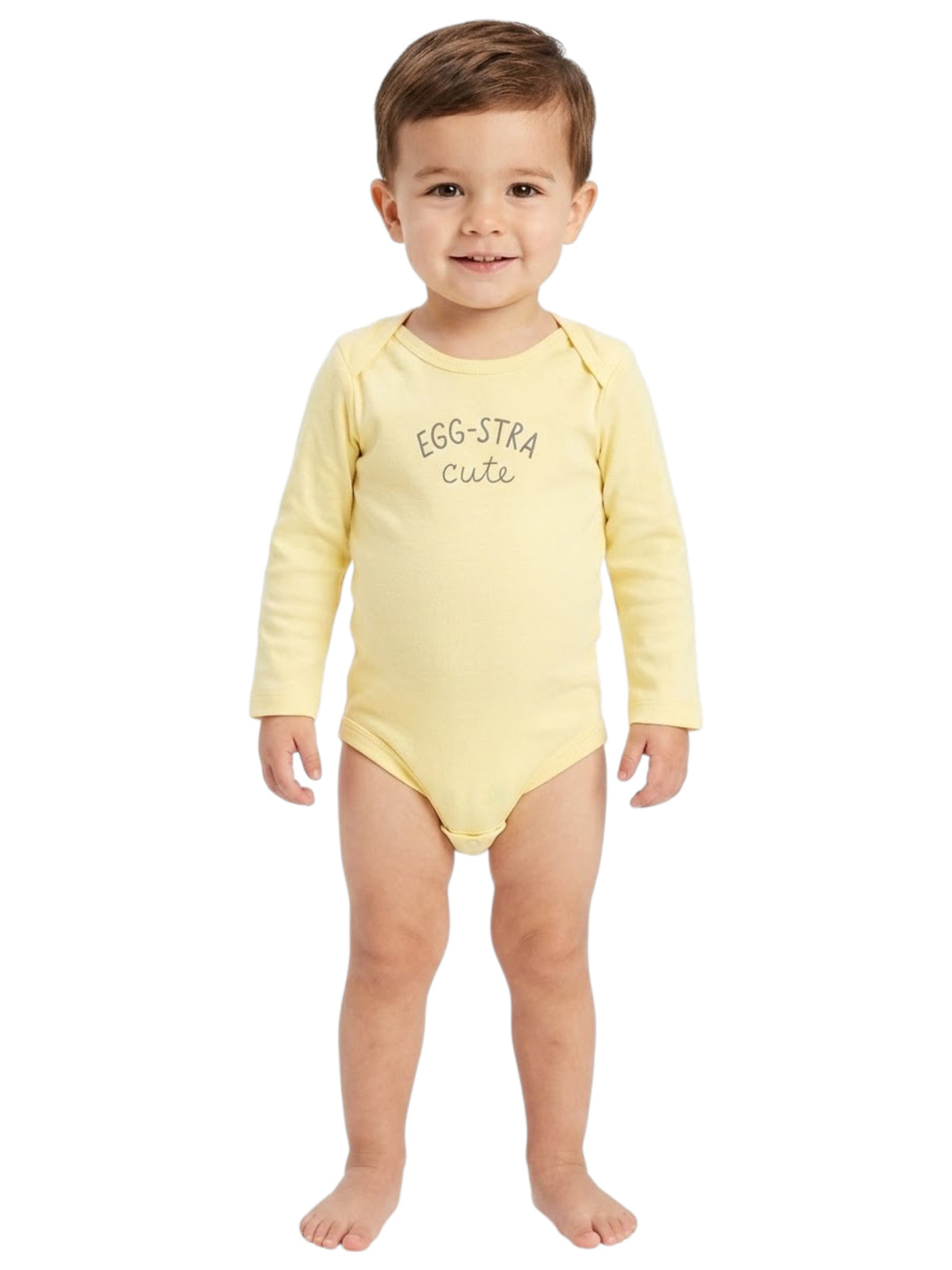 Image for Kids Boy's Plain Bodysuit,Yellow