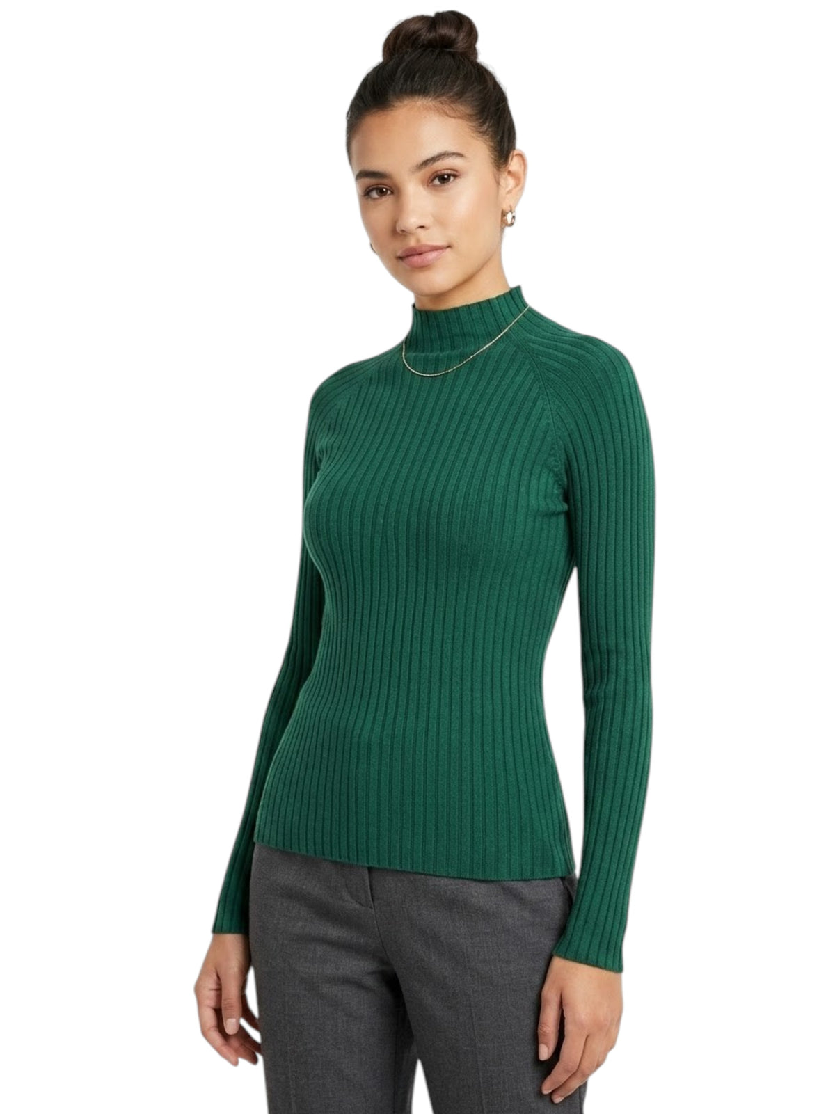 Image for Women's Ribbed Top,Green