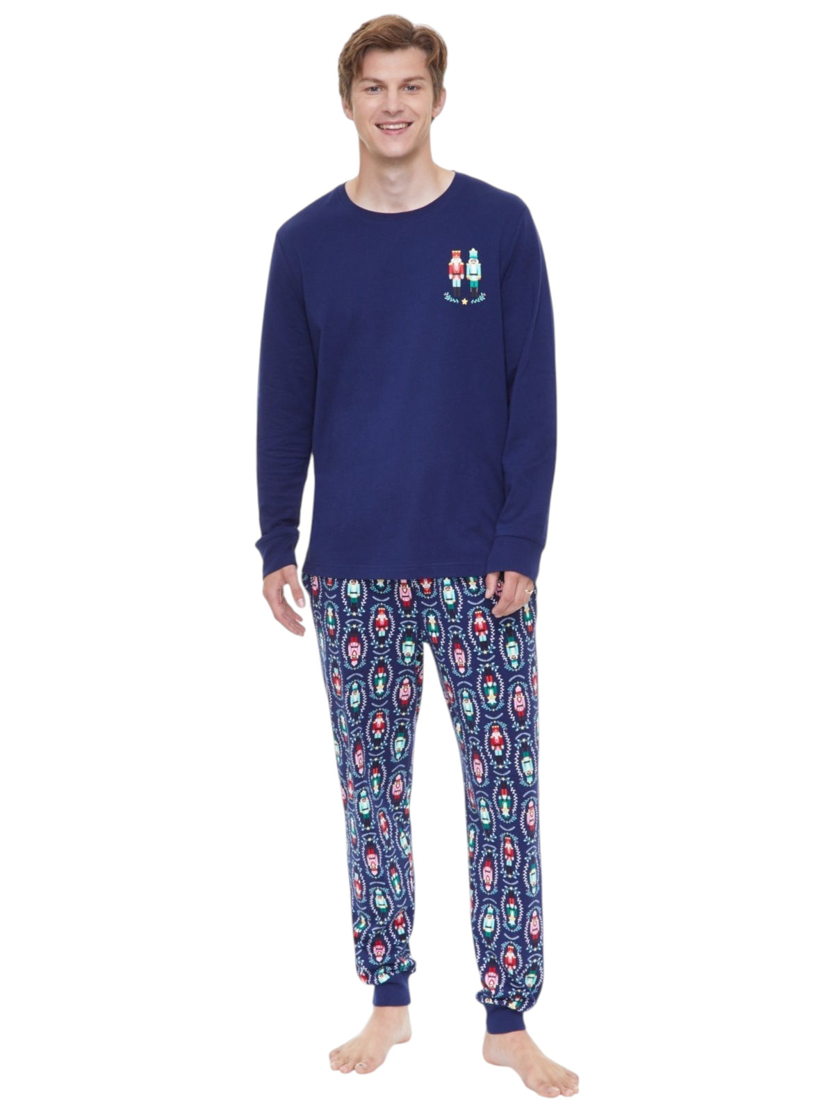 Image for Men's Printed Sleepwear Set 2Pieces,Navy