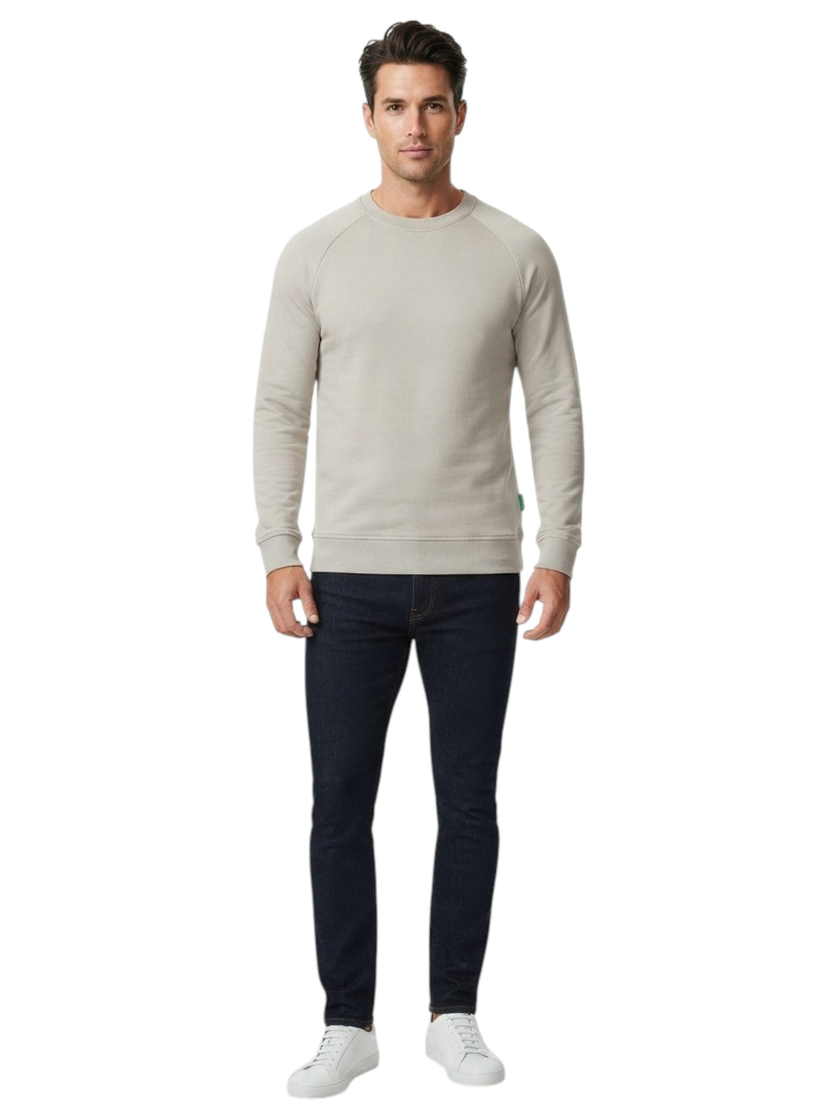 Image for Men's Plain Solid Sweaters,Grey