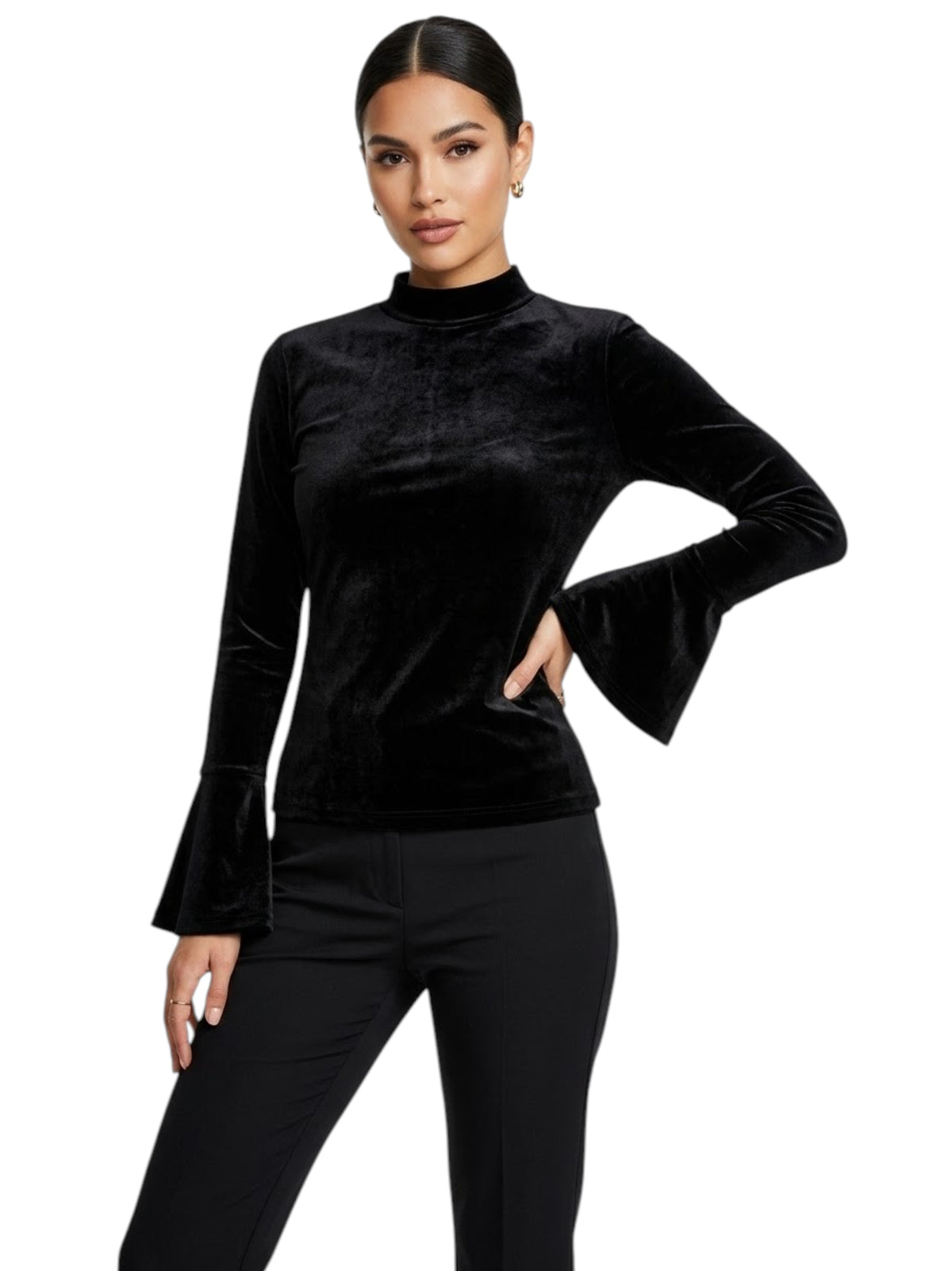 Image for Women's Ribbed Top,Black