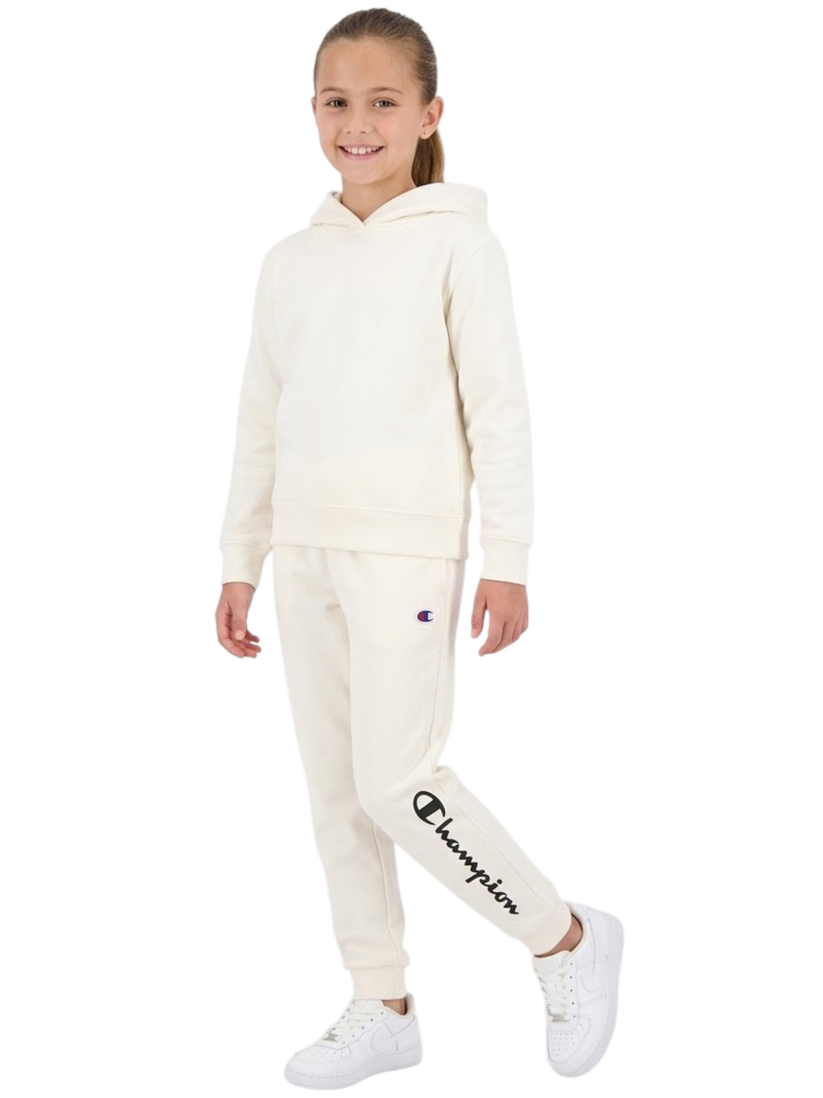 Image for Kids Girl's Brand Logo Printed Pants,Light Beige