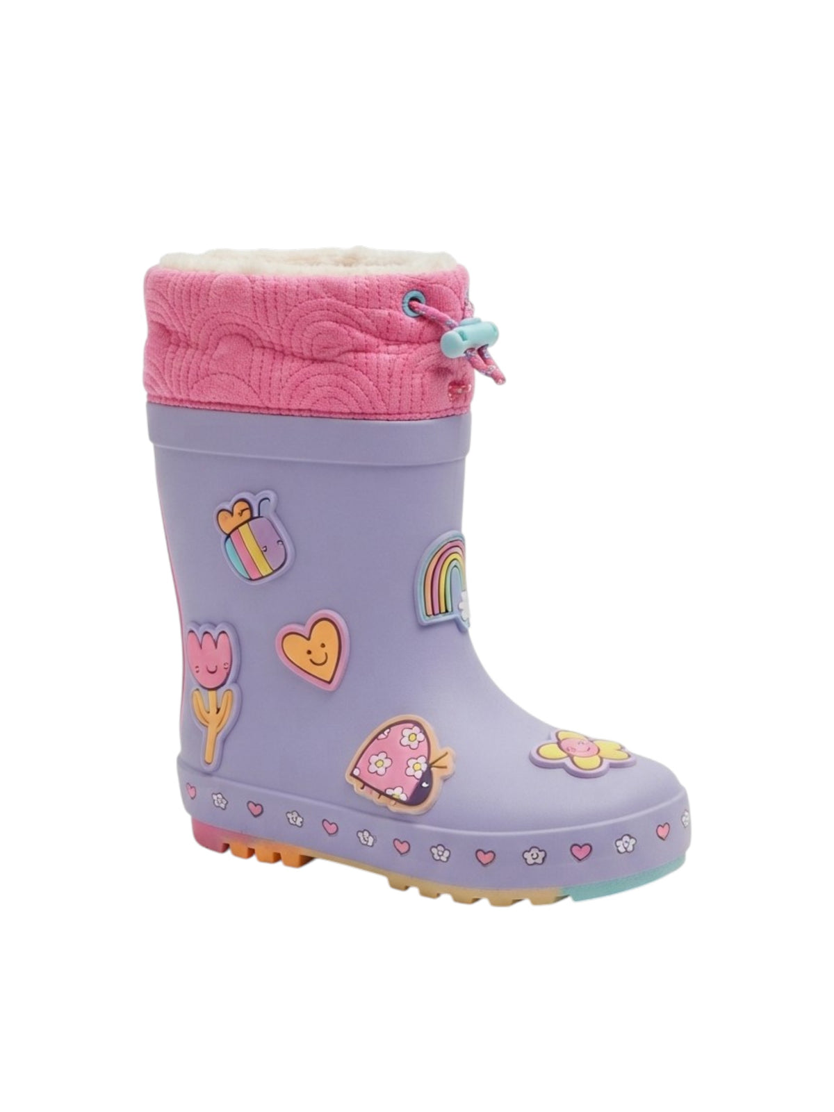 Image for Kids Girl's Printed Ankle Boots,Purple