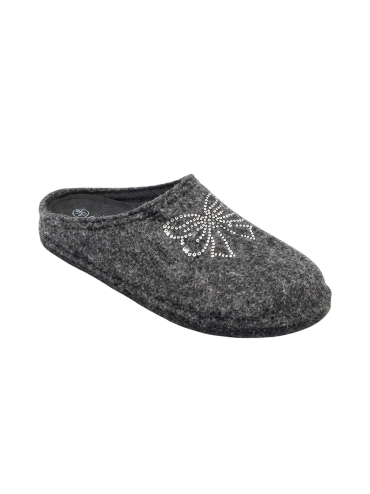 Image for Women's Textured Slippers,Dark Grey