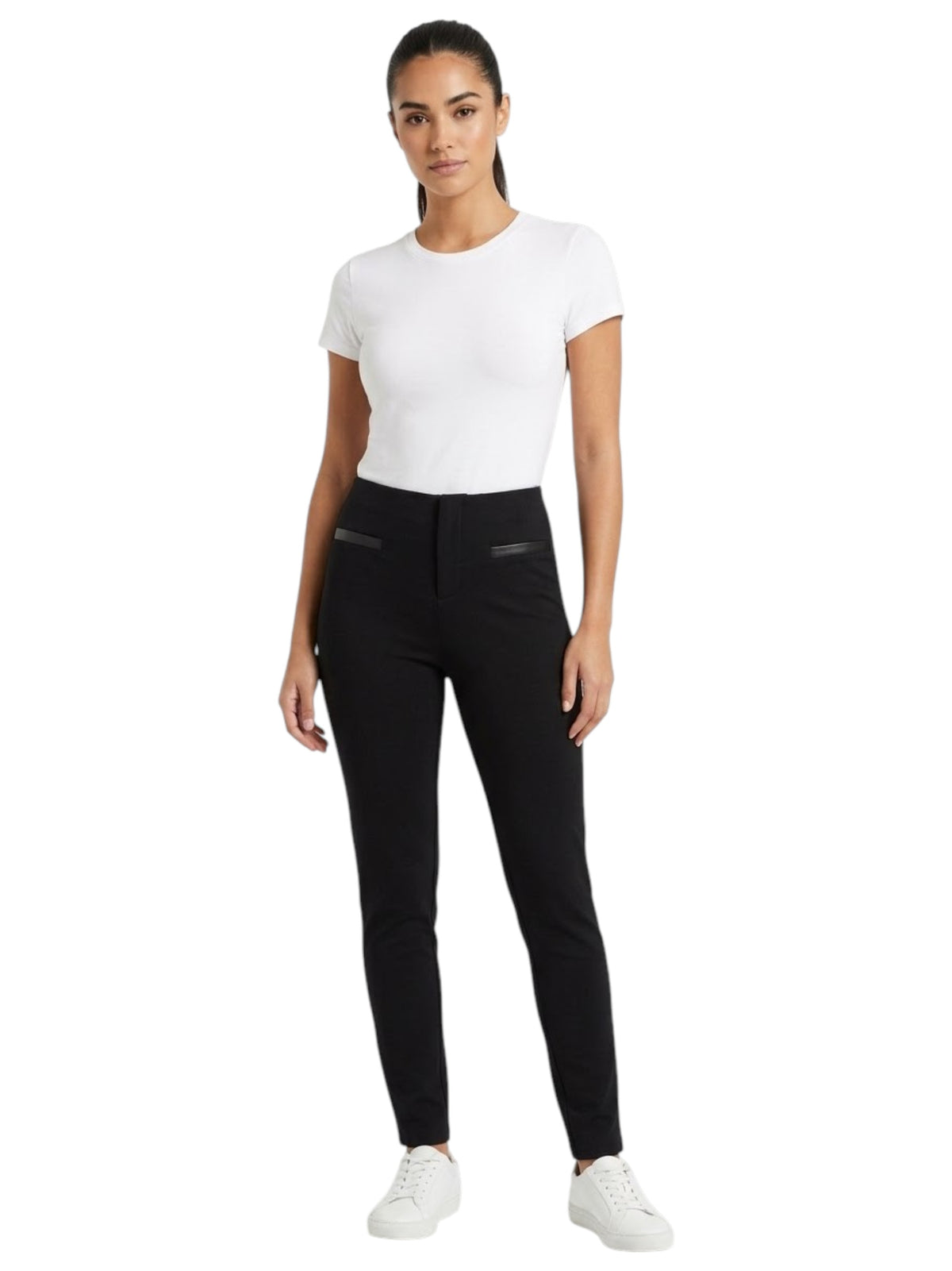Image for Women's Plain Solid Pant,Black