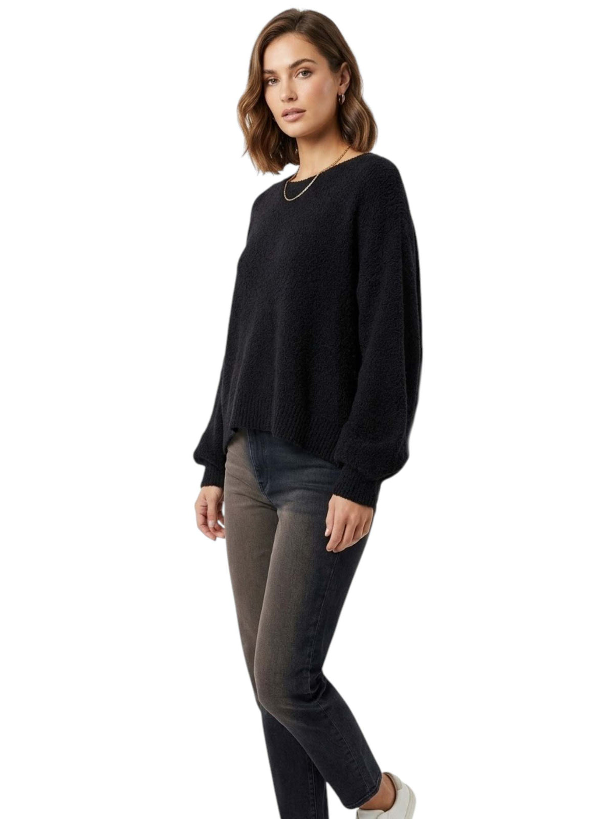 Image for Women's Knitted Sweaters,Black