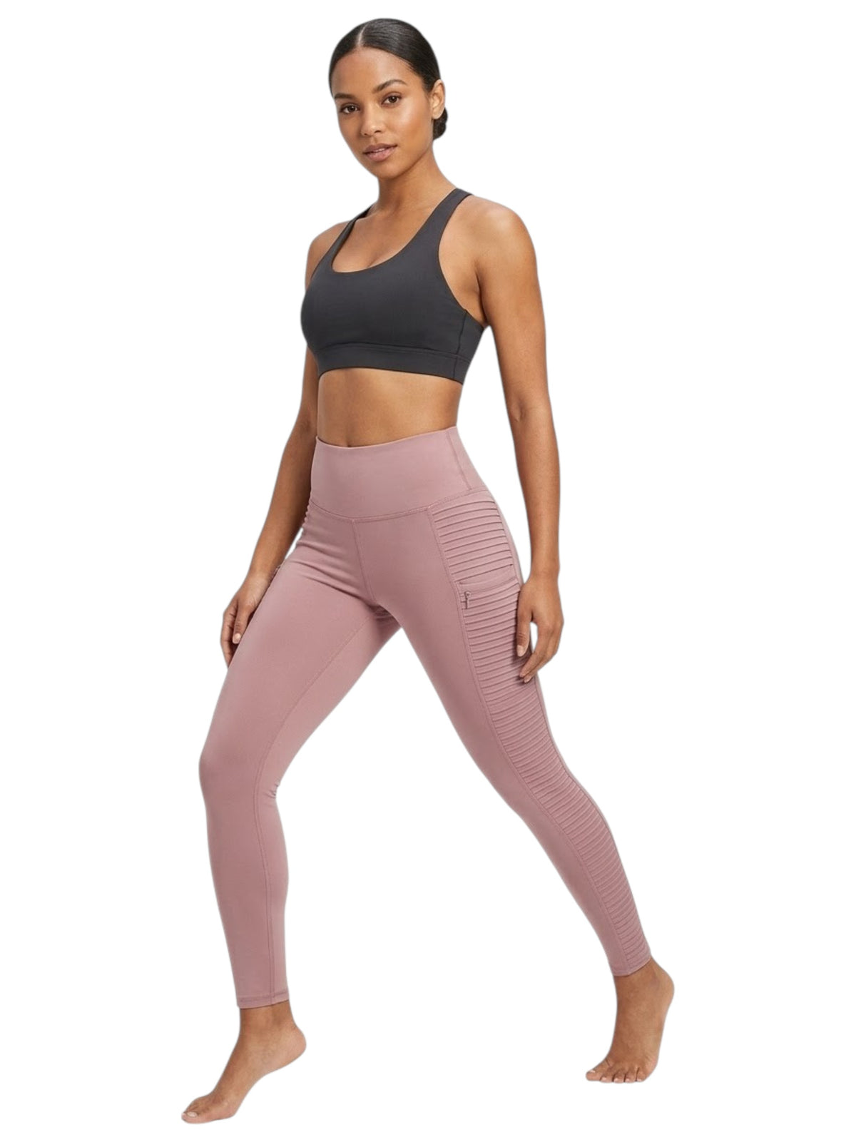 Image for Women's Textured Legging,Nude Pink