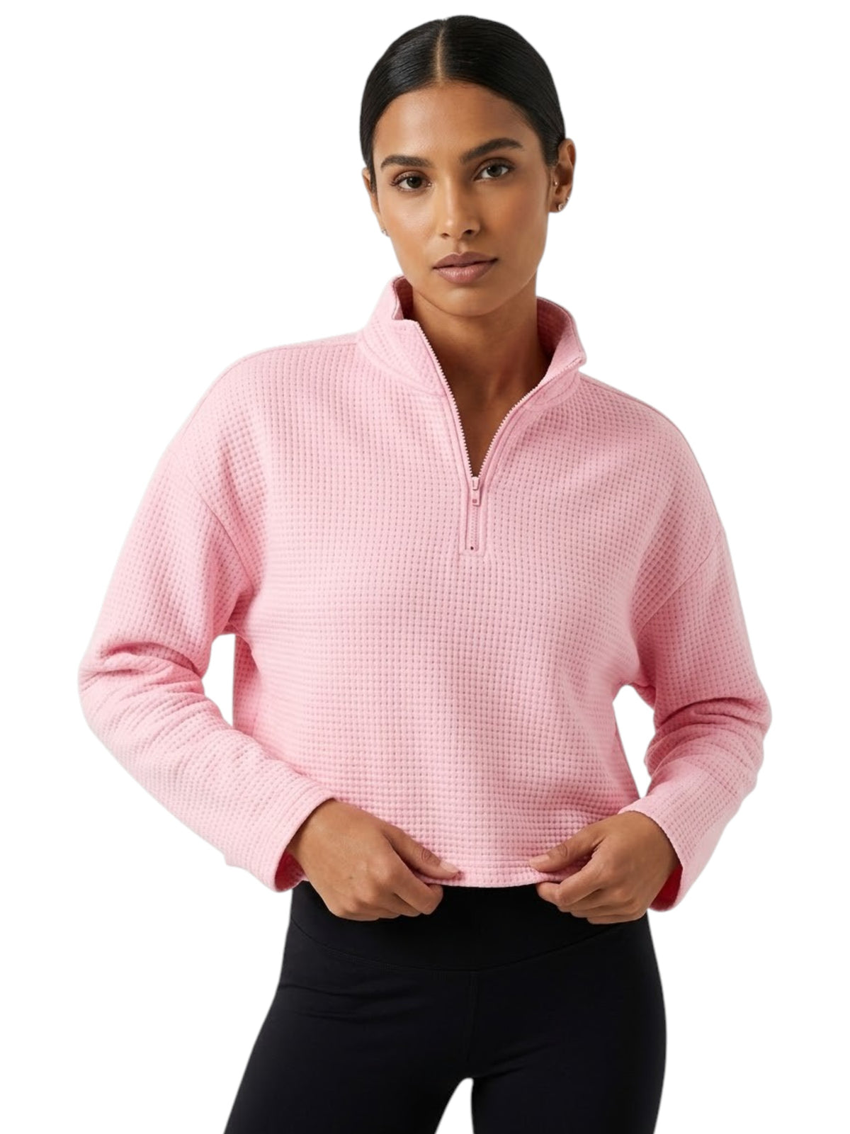 Image for Women's Textured Sweaters,Pink