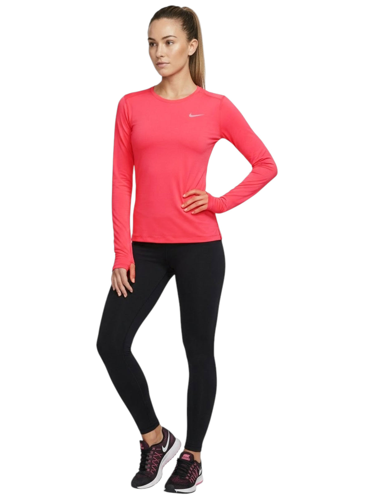 Image for Women's Brand Logo Printed Sport Top,Light Red