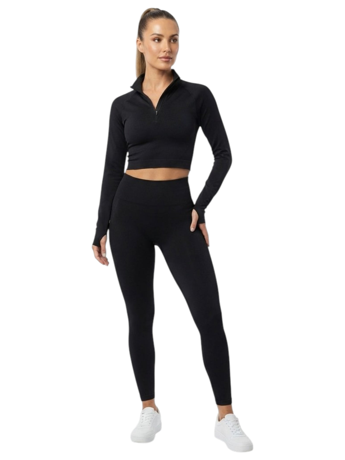 Image for Women's Ribbed Top,Black