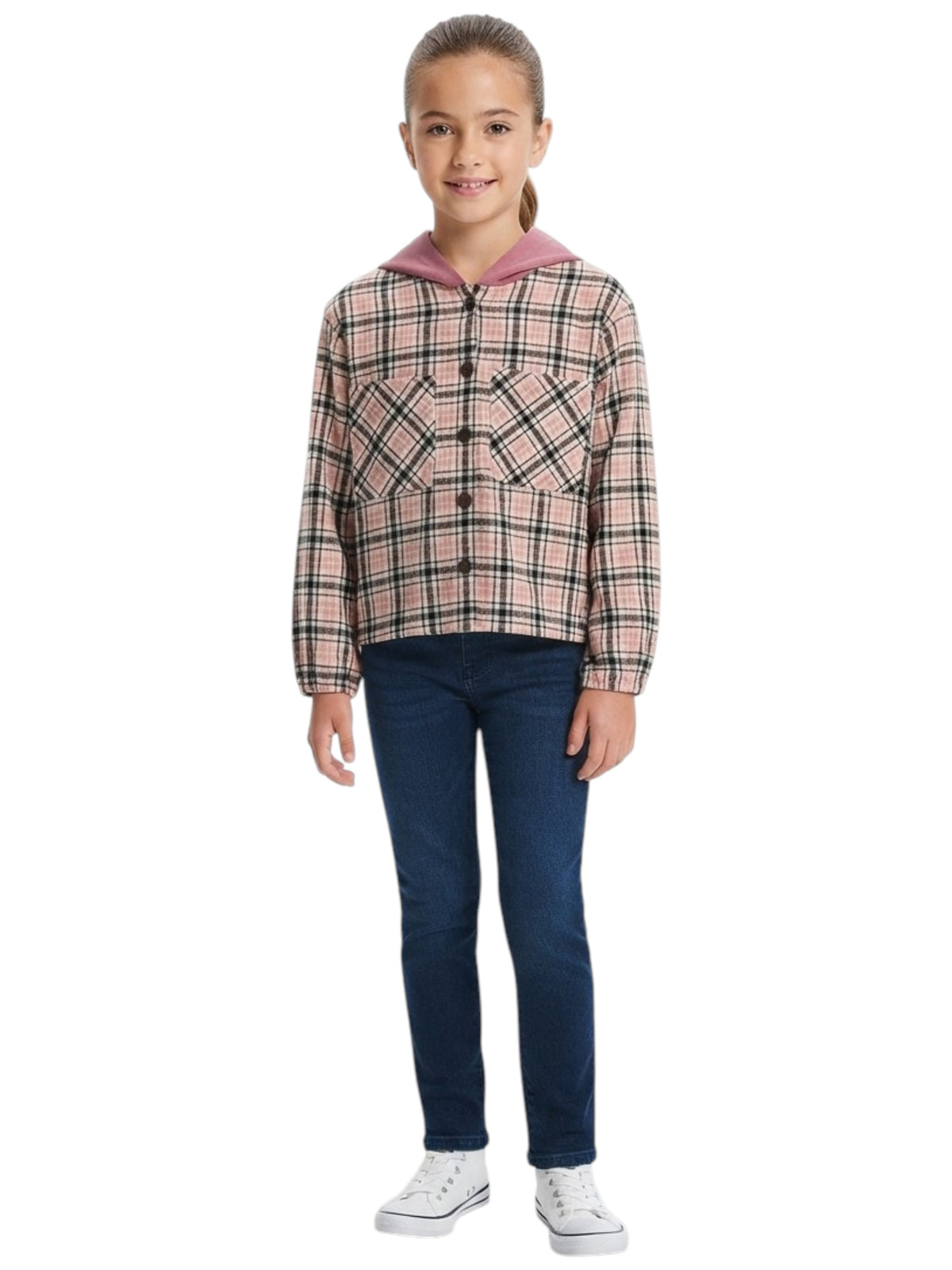 Image for Kids Girl's Plaid Jacket,Multi