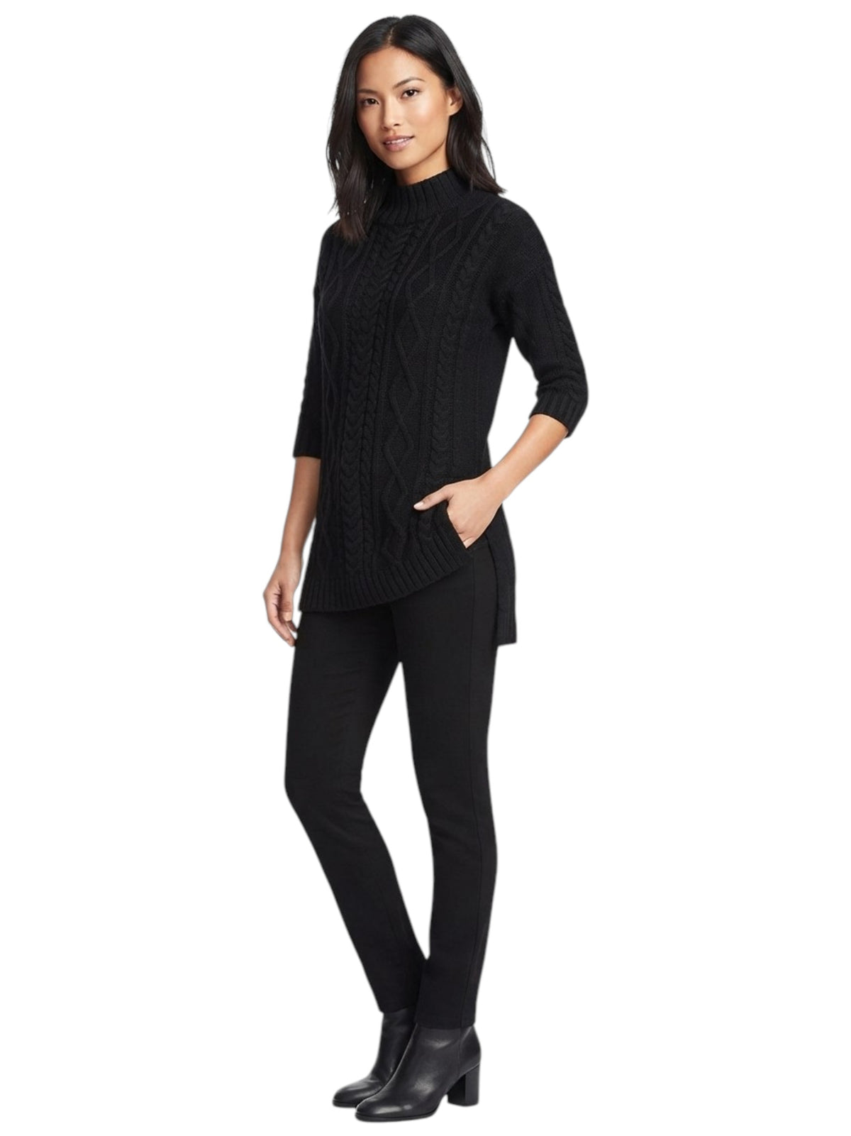 Image for Women's Knitted Sweaters,Black