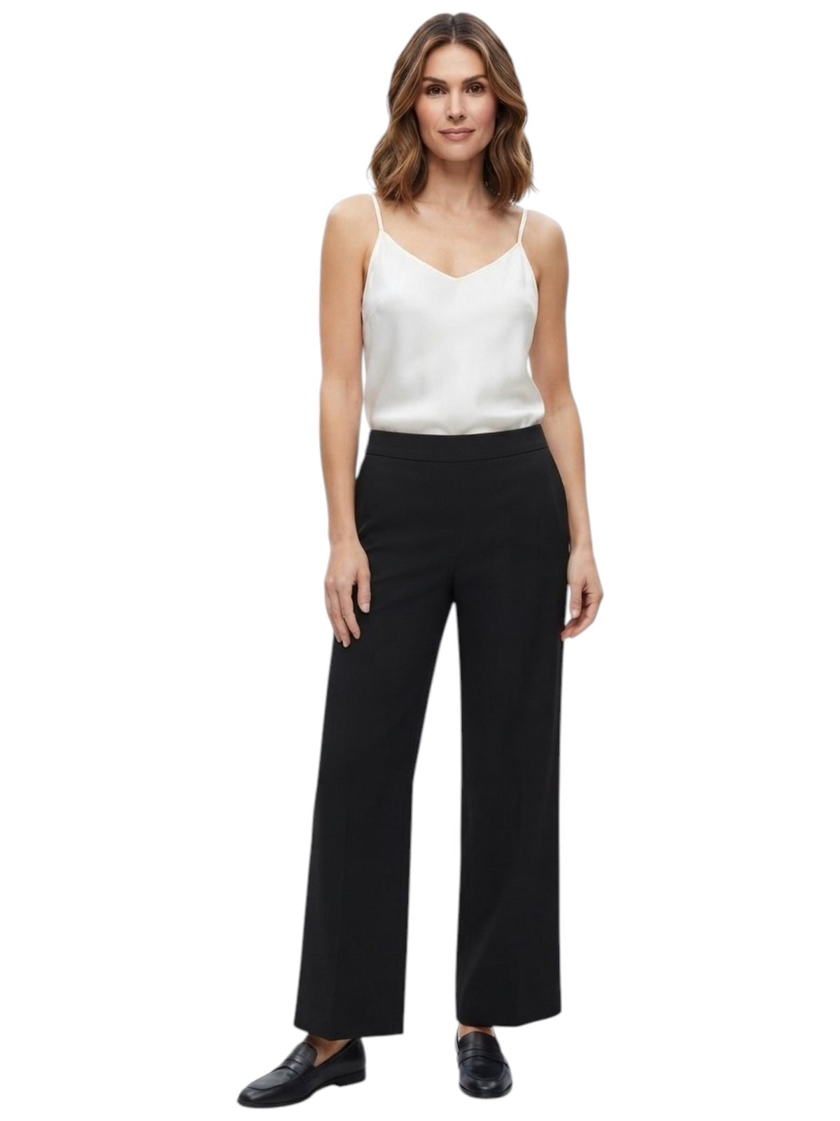 Image for Women's Plain Solid Classic Pant,Black
