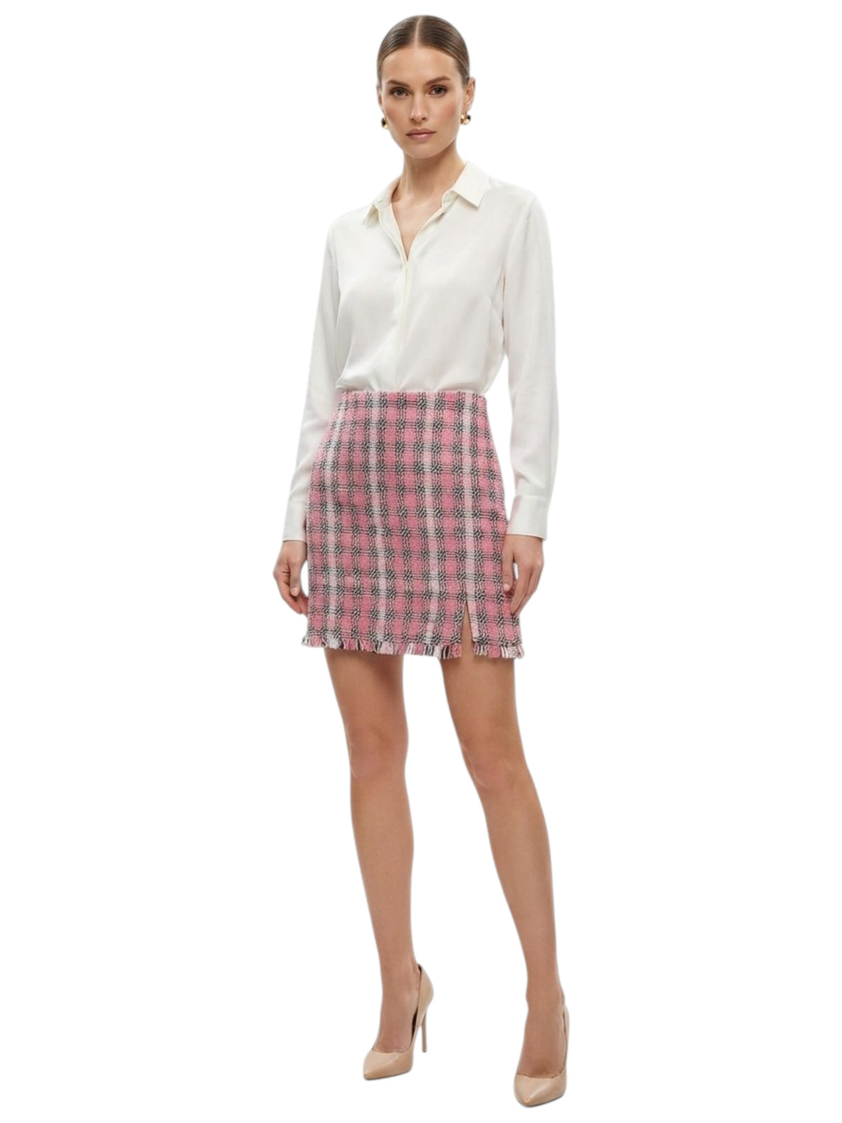 Image for Women's Textured Skirt,Pink