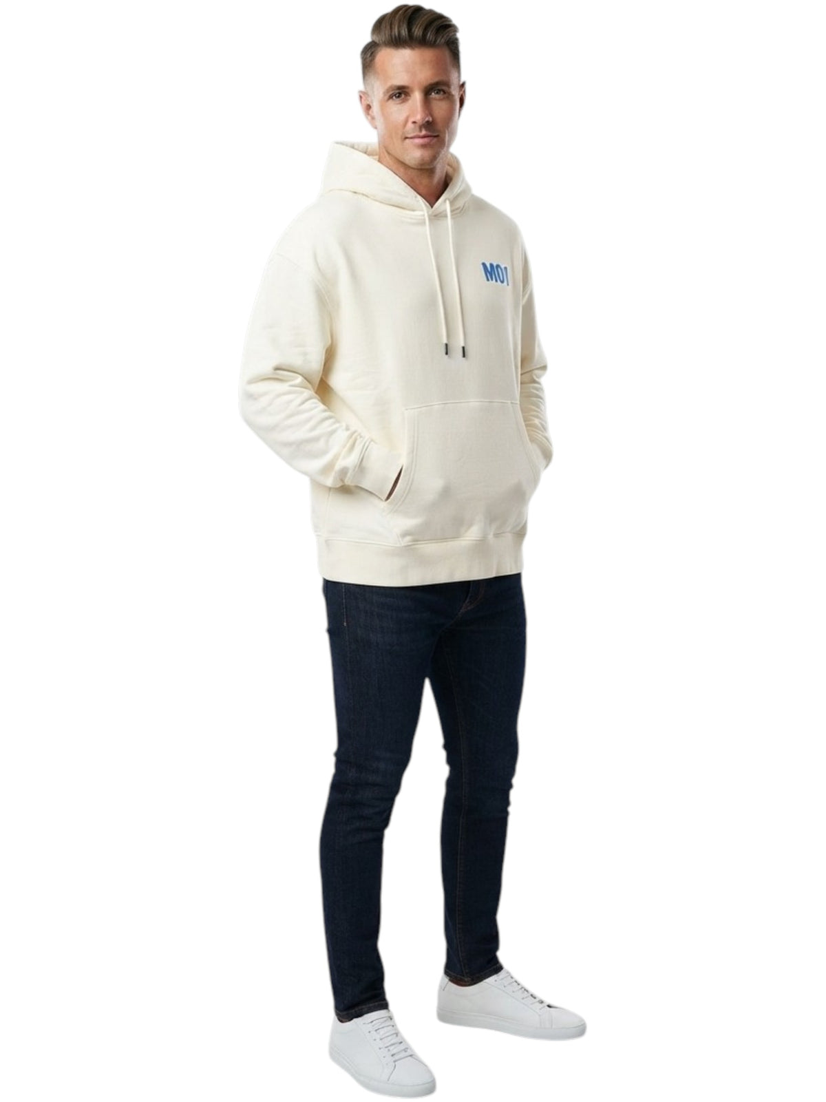 Image for Men's Printed Hoodies,White