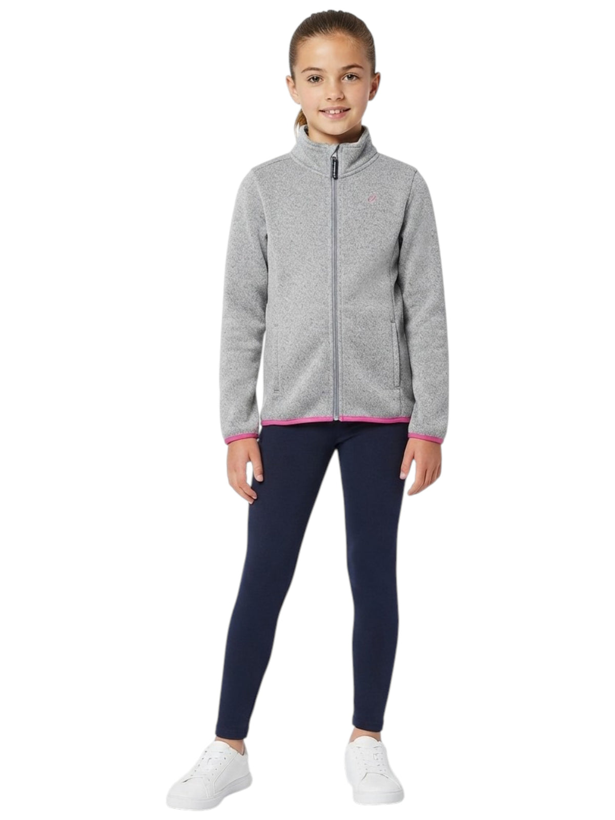 Image for Kids Girl's Plain Solid Sweater,Grey
