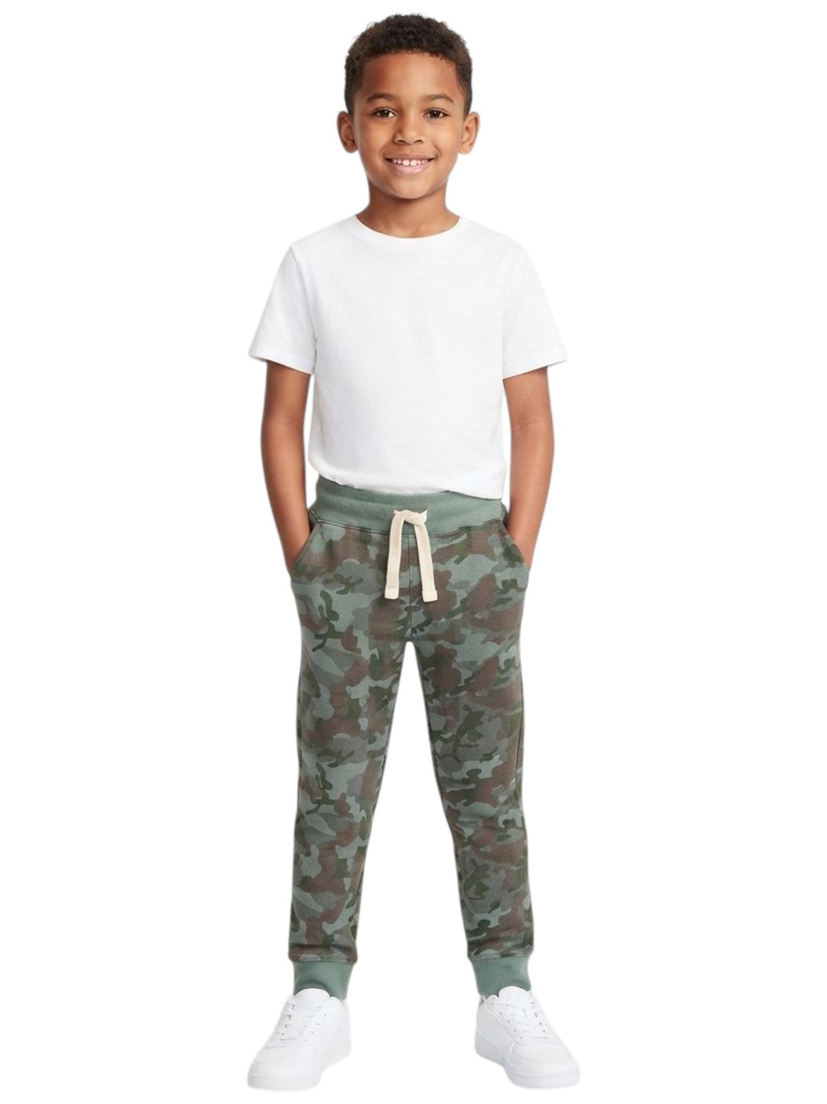 Image for Kids Boy's Printed Pants,Olive