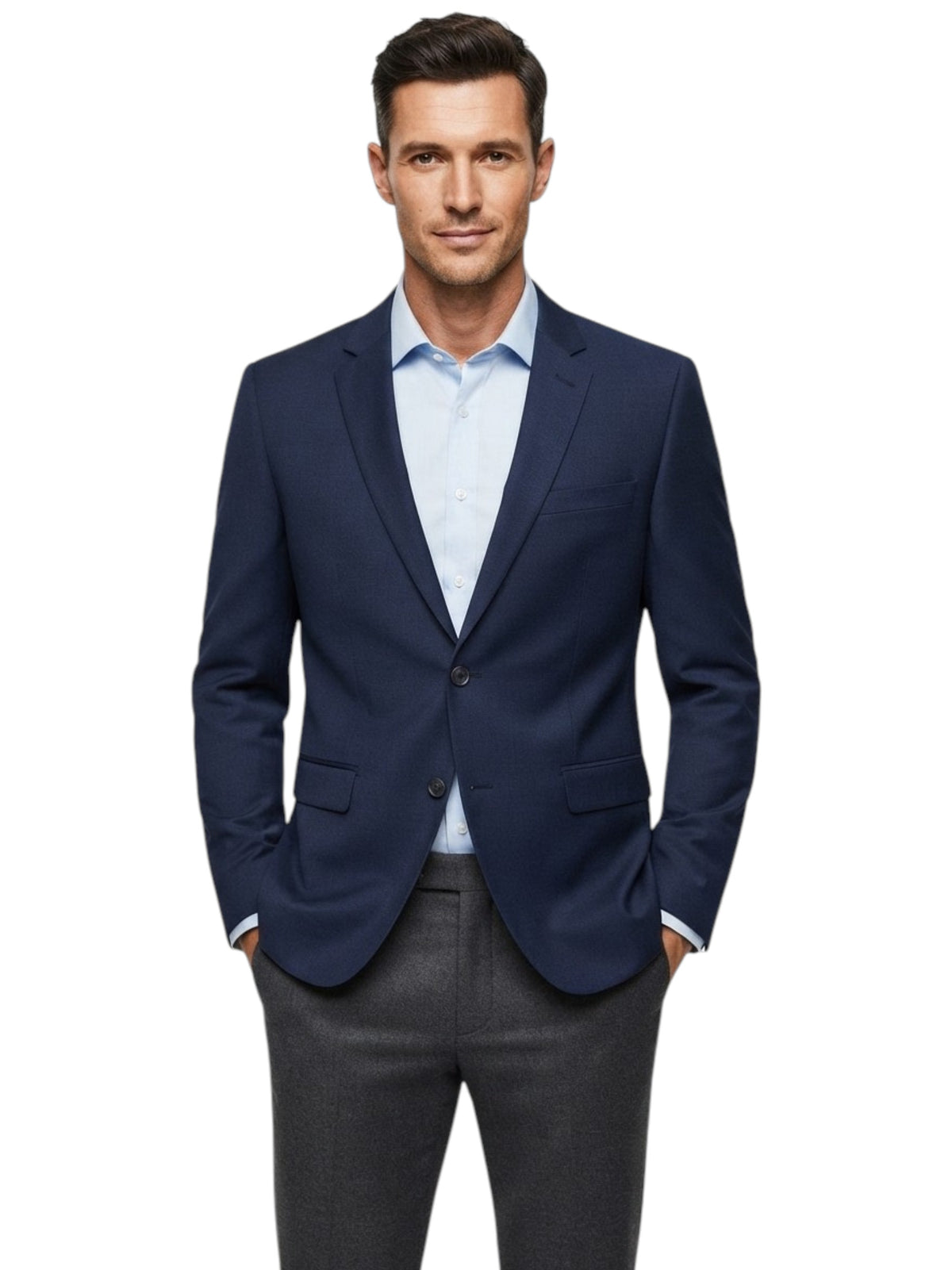 Image for Men's Plain Blazer,Navy