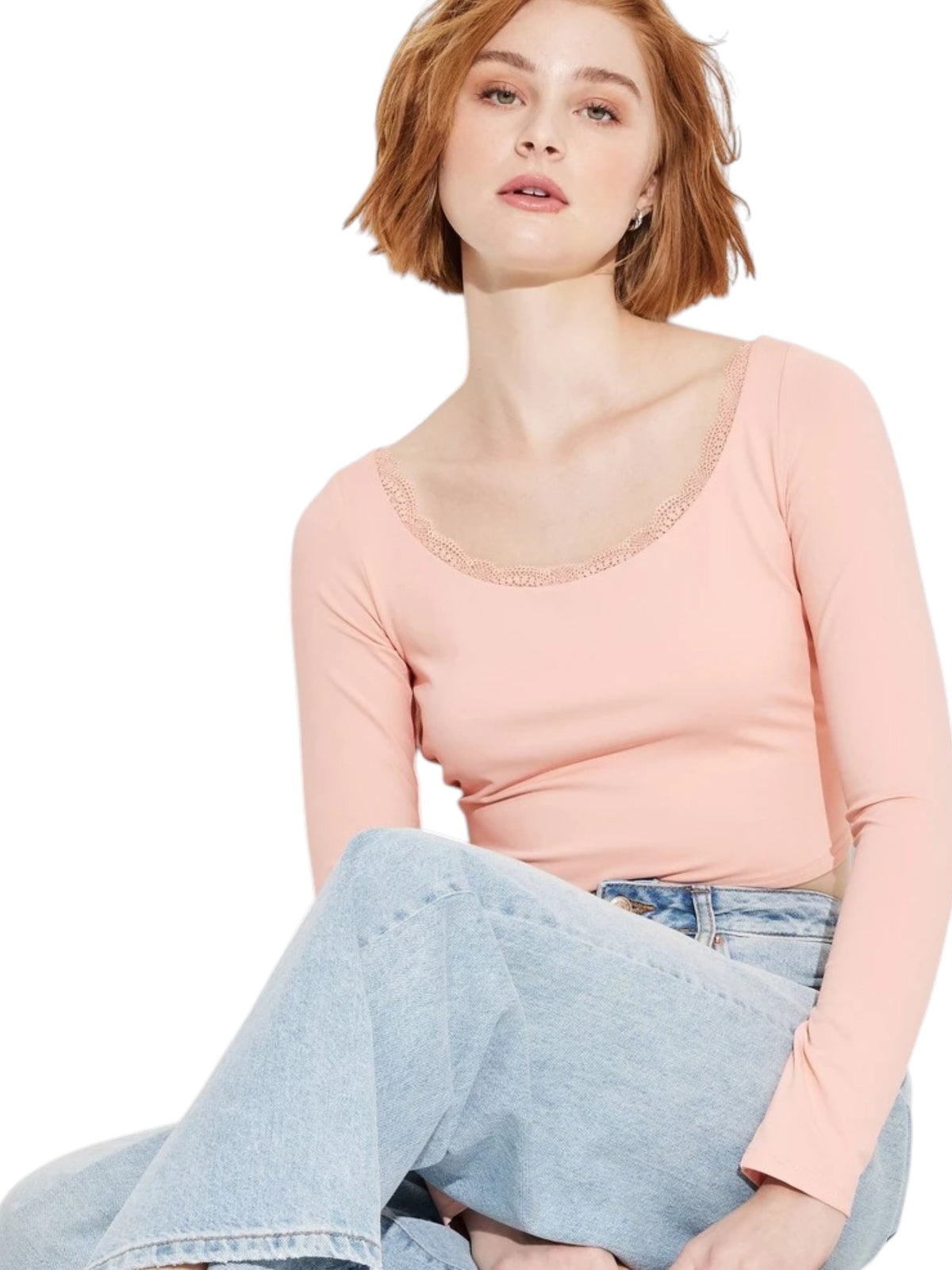 Image for Women's Plain Top Open Back,Pink