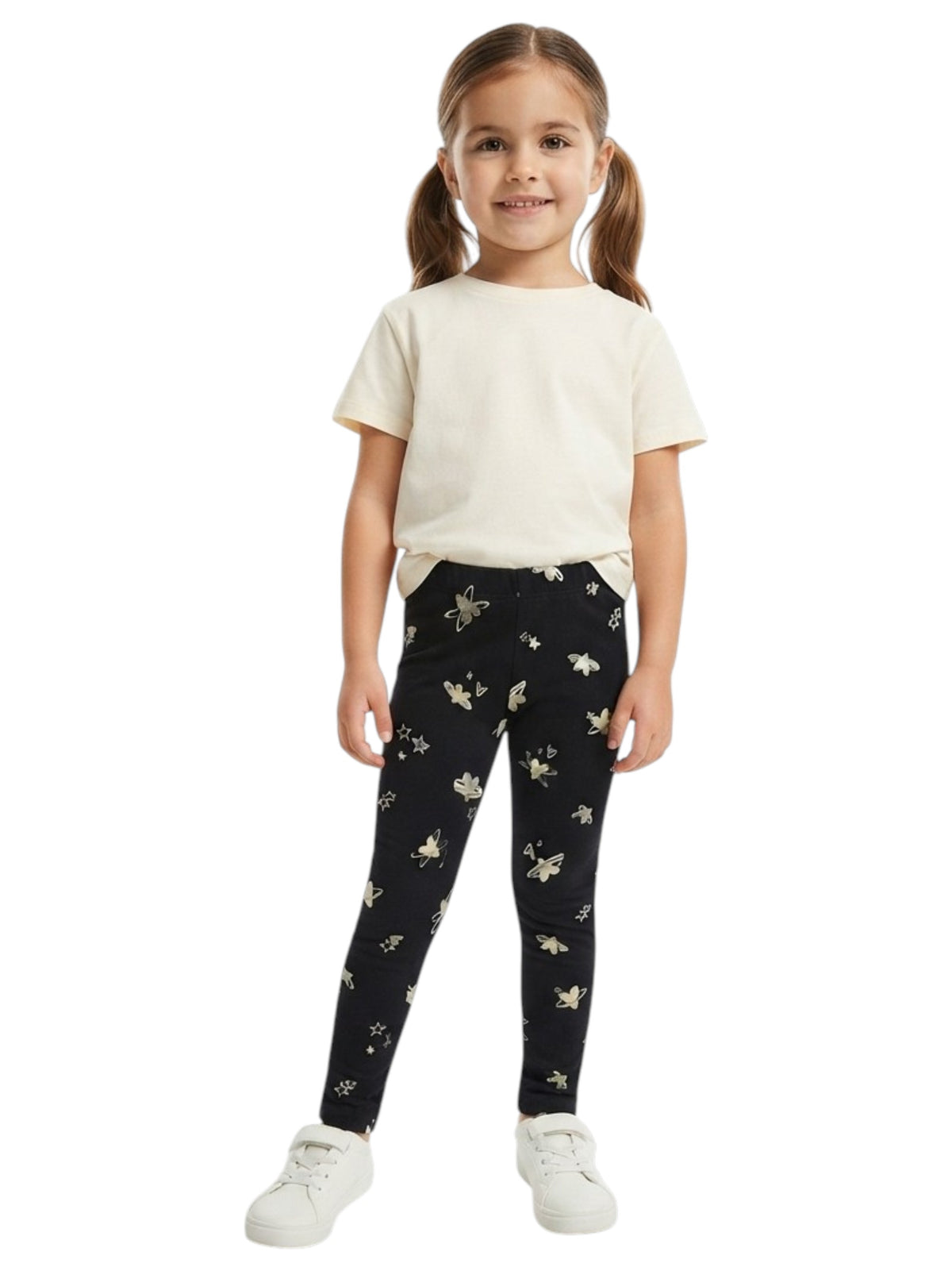 Image for Kids Girl's Printed Legging,Black