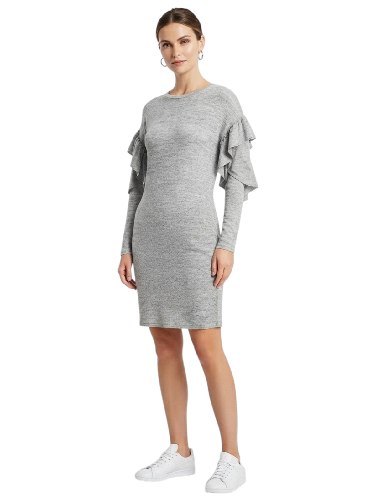 Image for Women's Plain Solid Dress,Grey