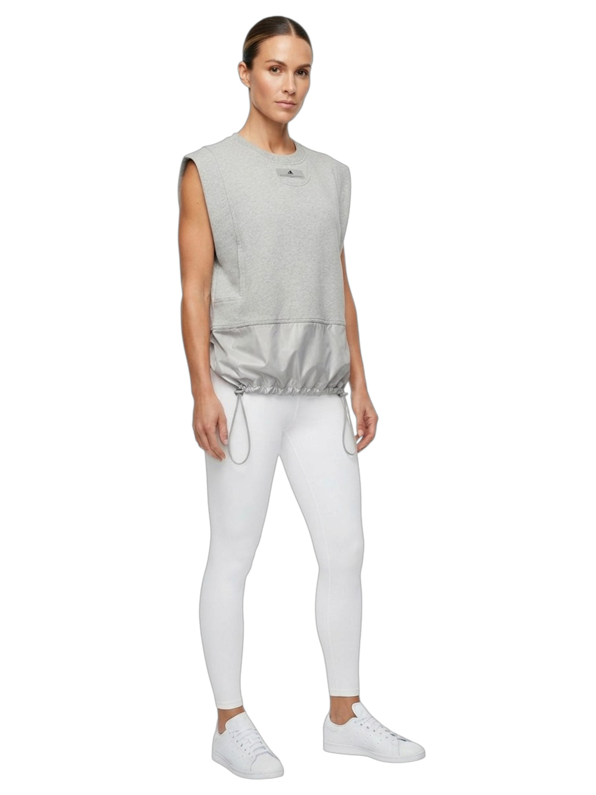 Image for Women's Brand Logo Printed Sport Top,Grey