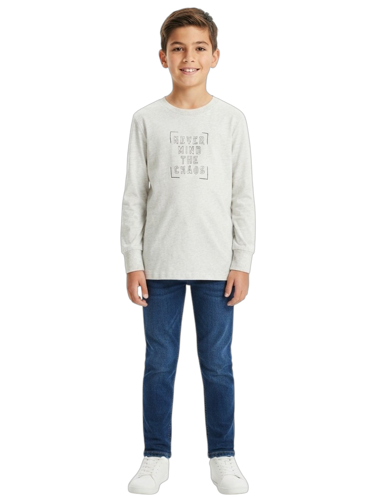 Image for Kids Boys Printed Top,Grey