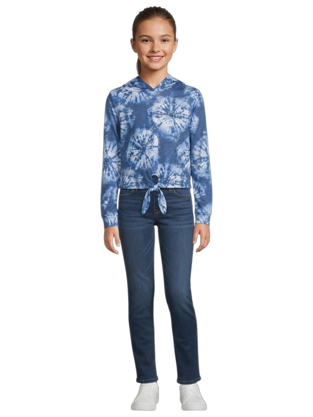 Image for Kids Girls Tie-Dye Top,Blue