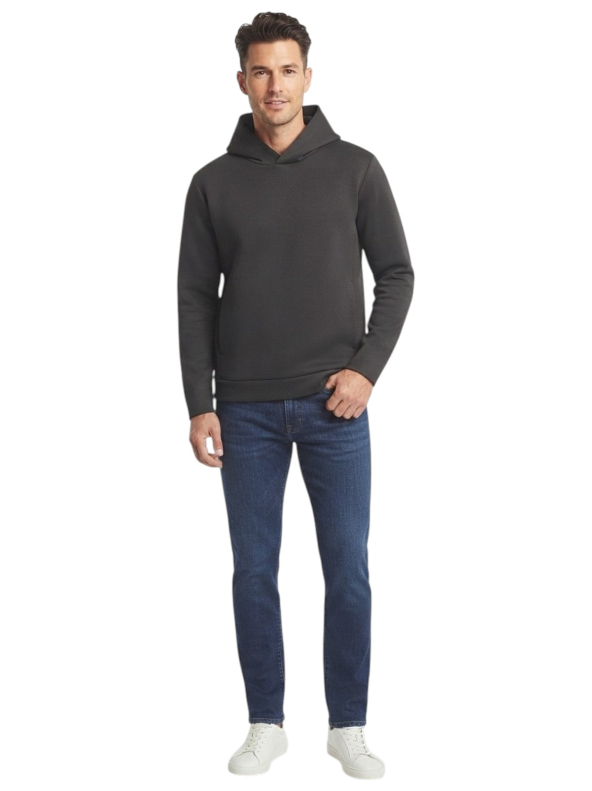 Image for Men's Plain Hoodie,Black