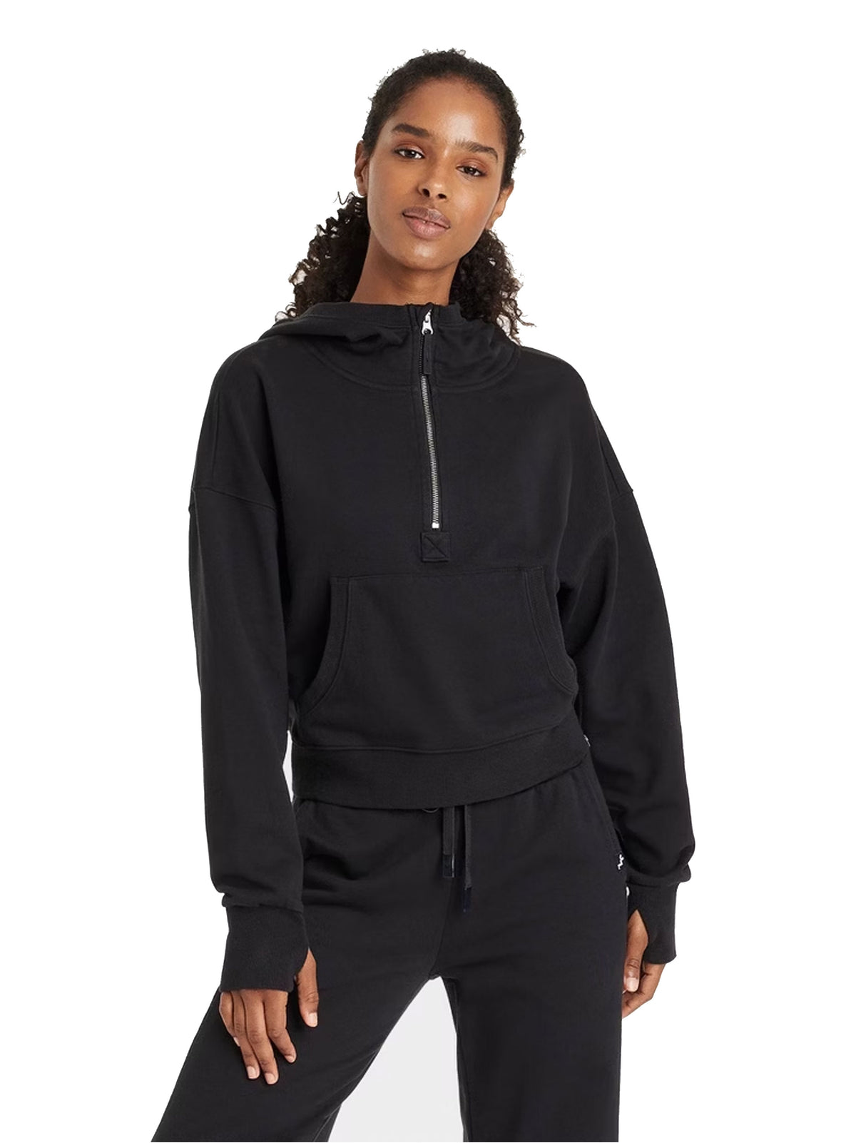 Image for Women's Plain Hoodie,Black