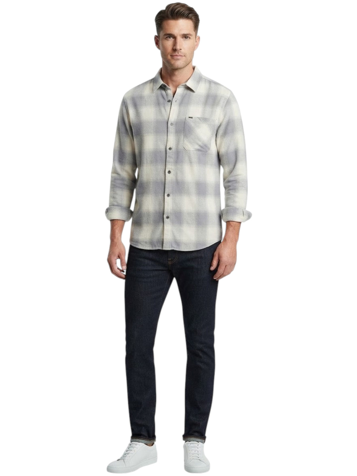 Image for Men's Plaid Dress Shirt,Multi
