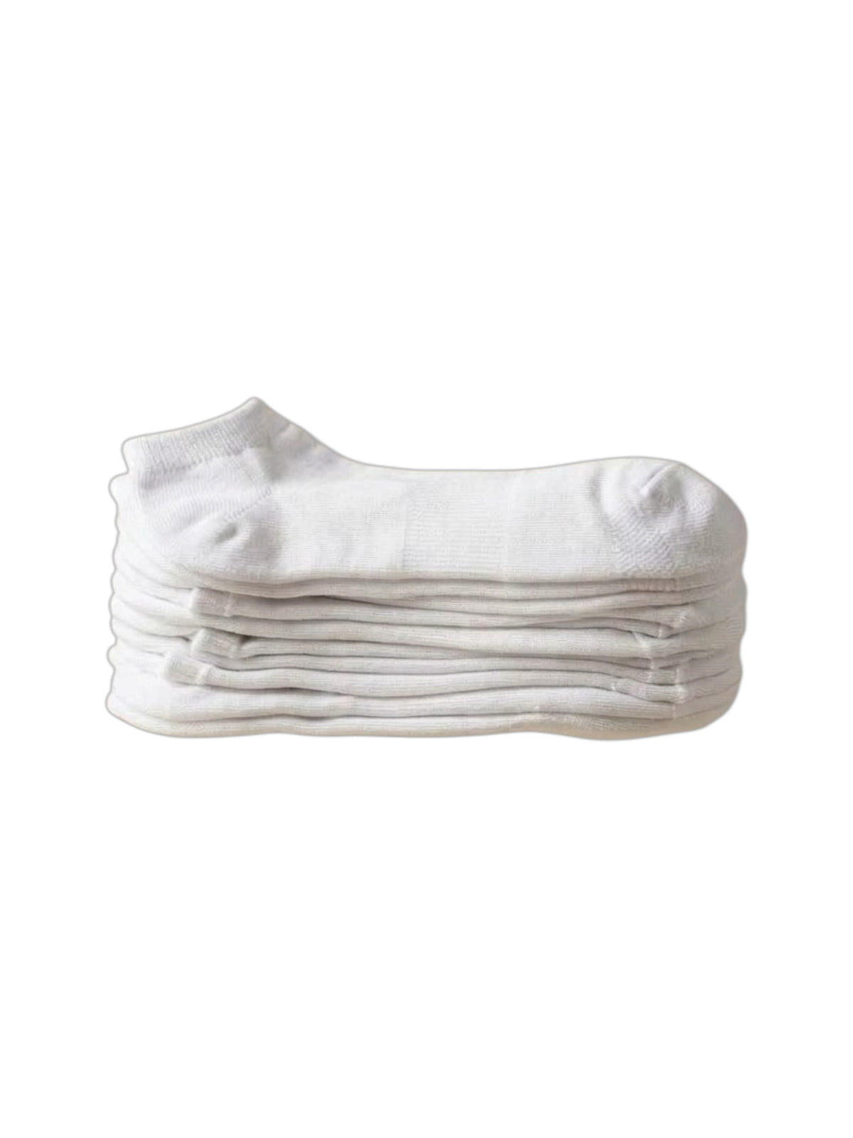 Image for CSG Women's 6 Pairs Plain Knitted Socks,White