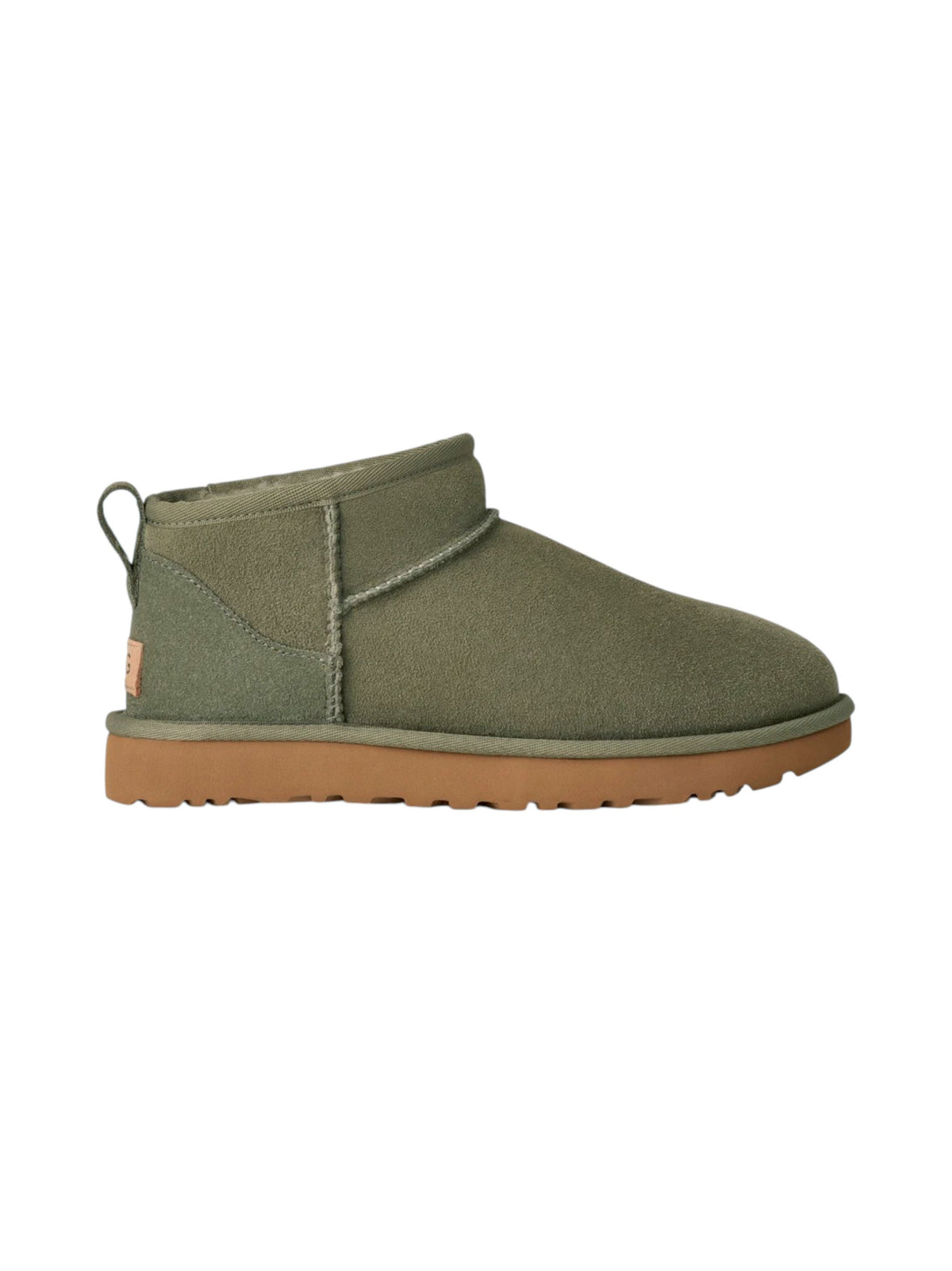 Image for Women's Plain Inside Faux Fur Ankle Boots,Olive