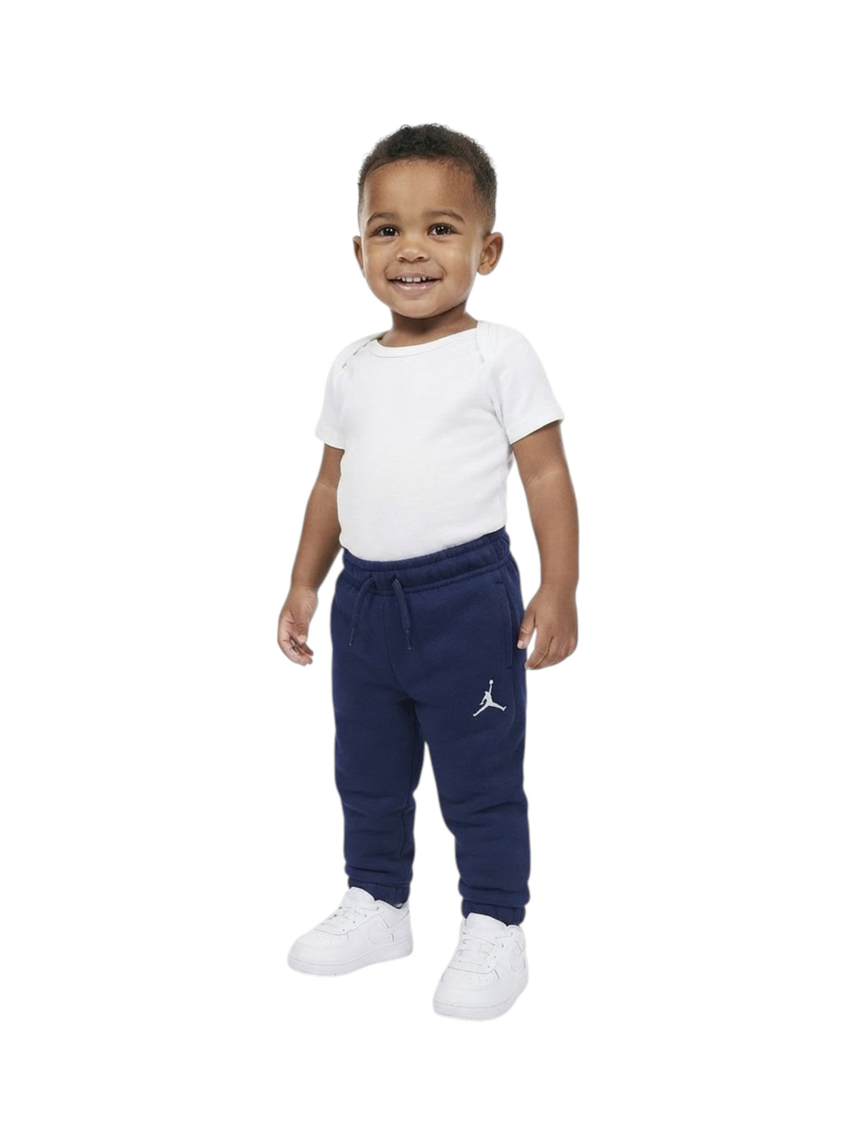 Image for Kids Boys Brand Logo Embroidered Pants,Navy