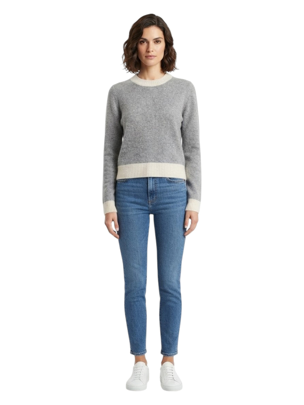Image for Women's Textured Sweater,Grey