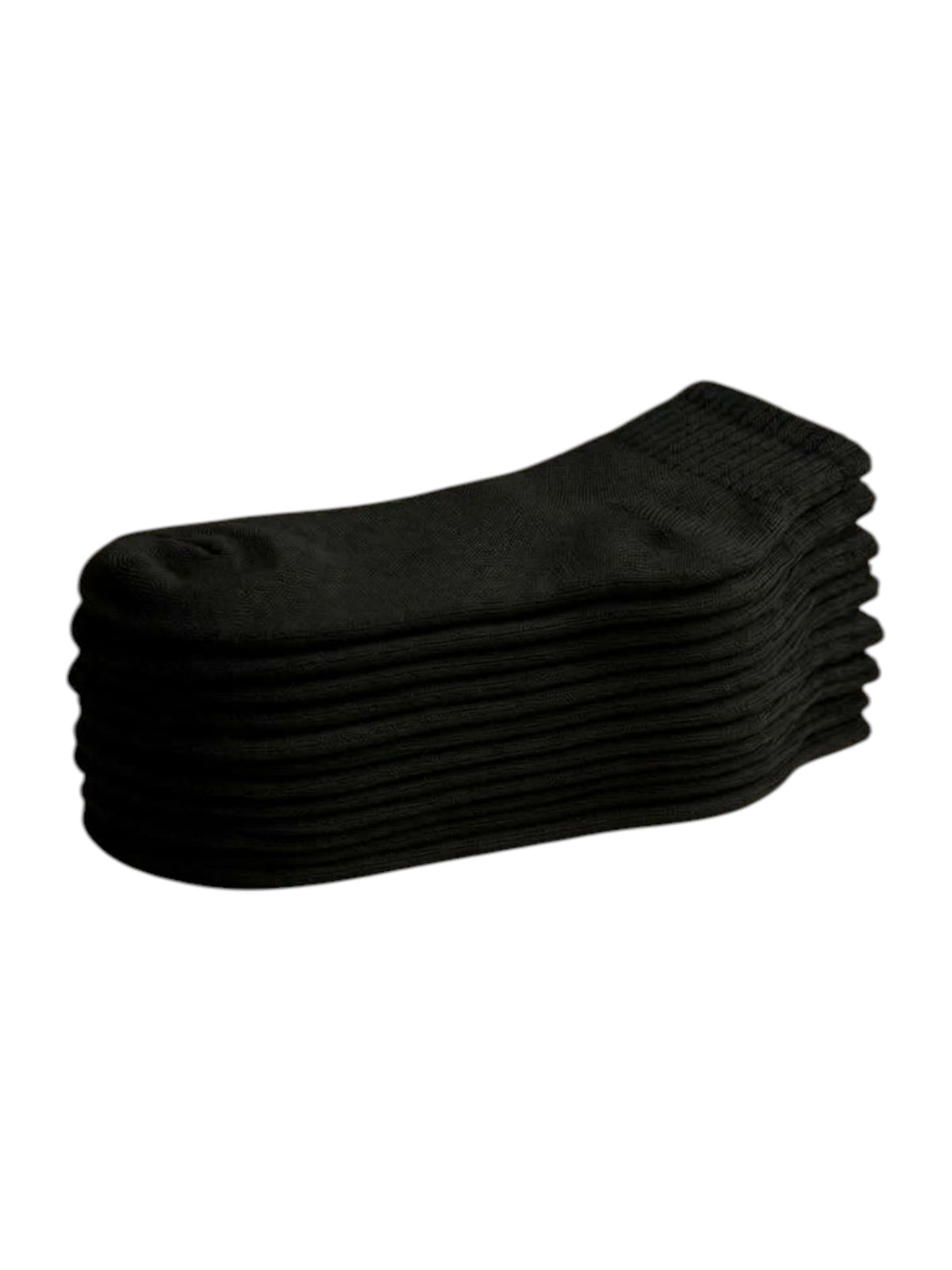 Image for LCKR Kids Boy's 6 Pairs Ribbed Socks,Black