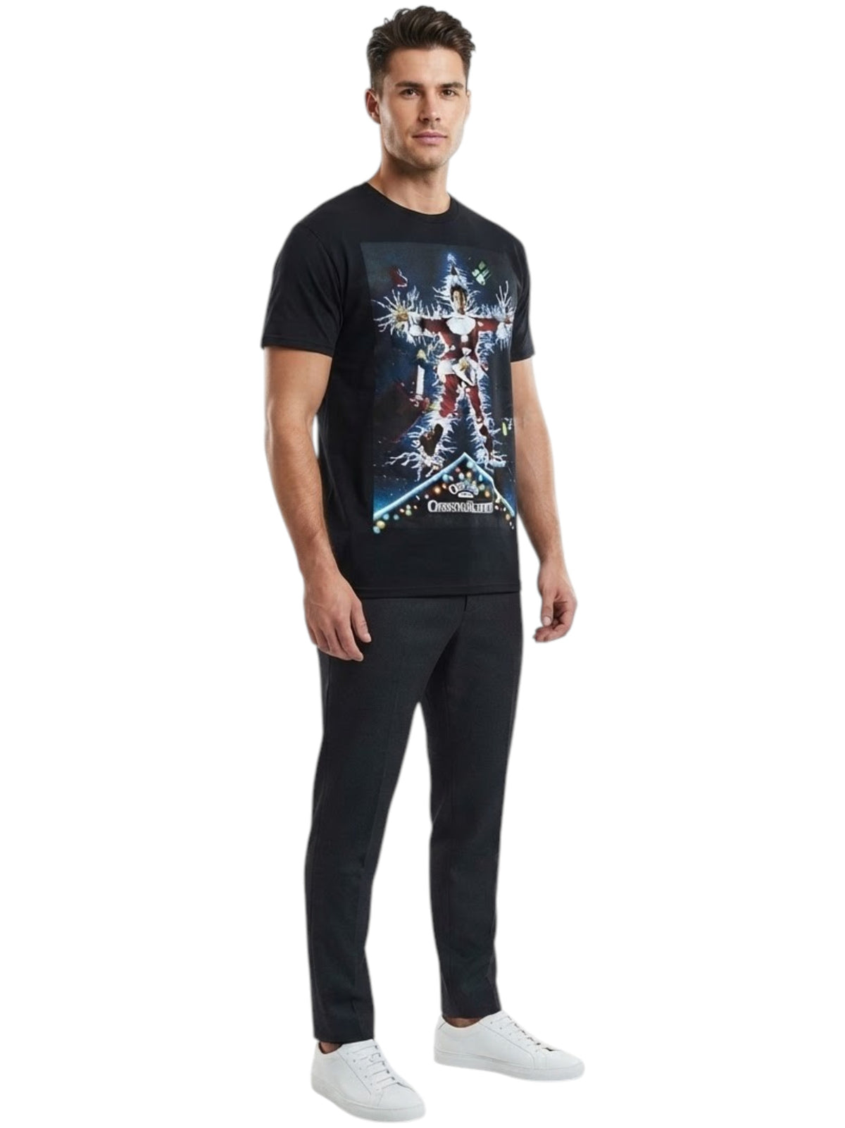 Image for Men's Printed Top, Black