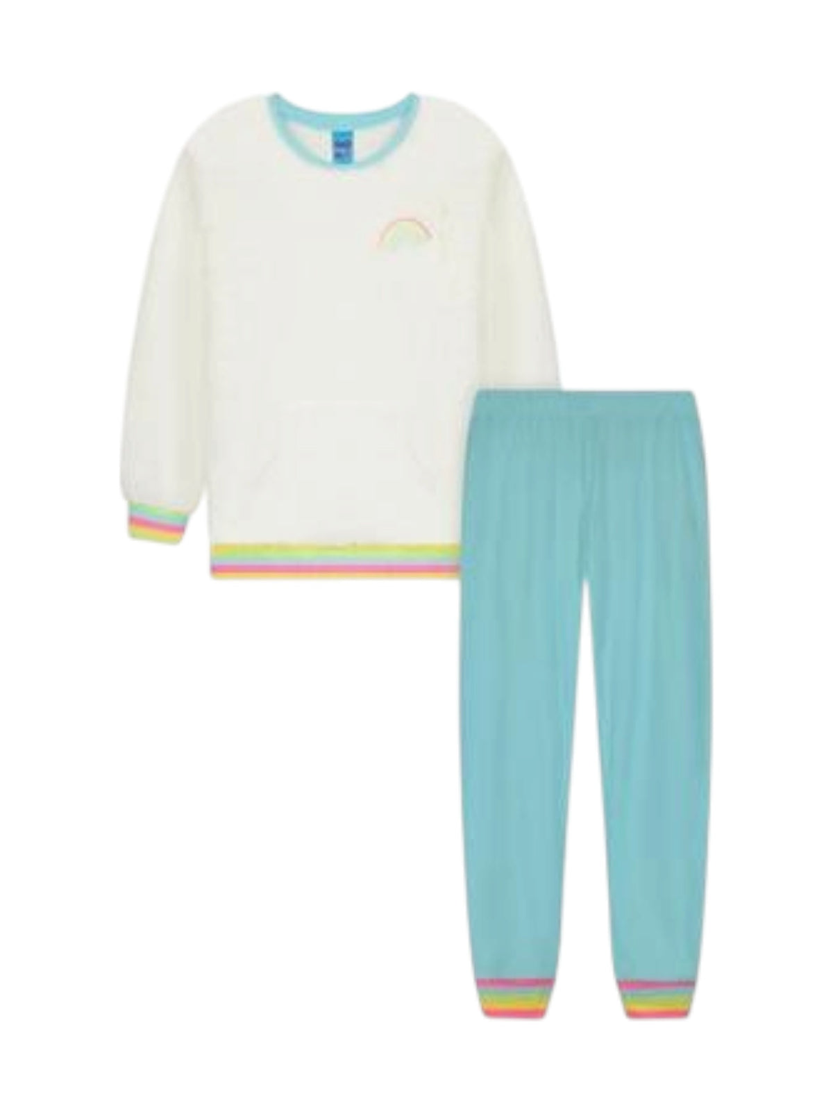 Image for Kids Girls Textured Sleepwear 2 Pcs Set,Multi