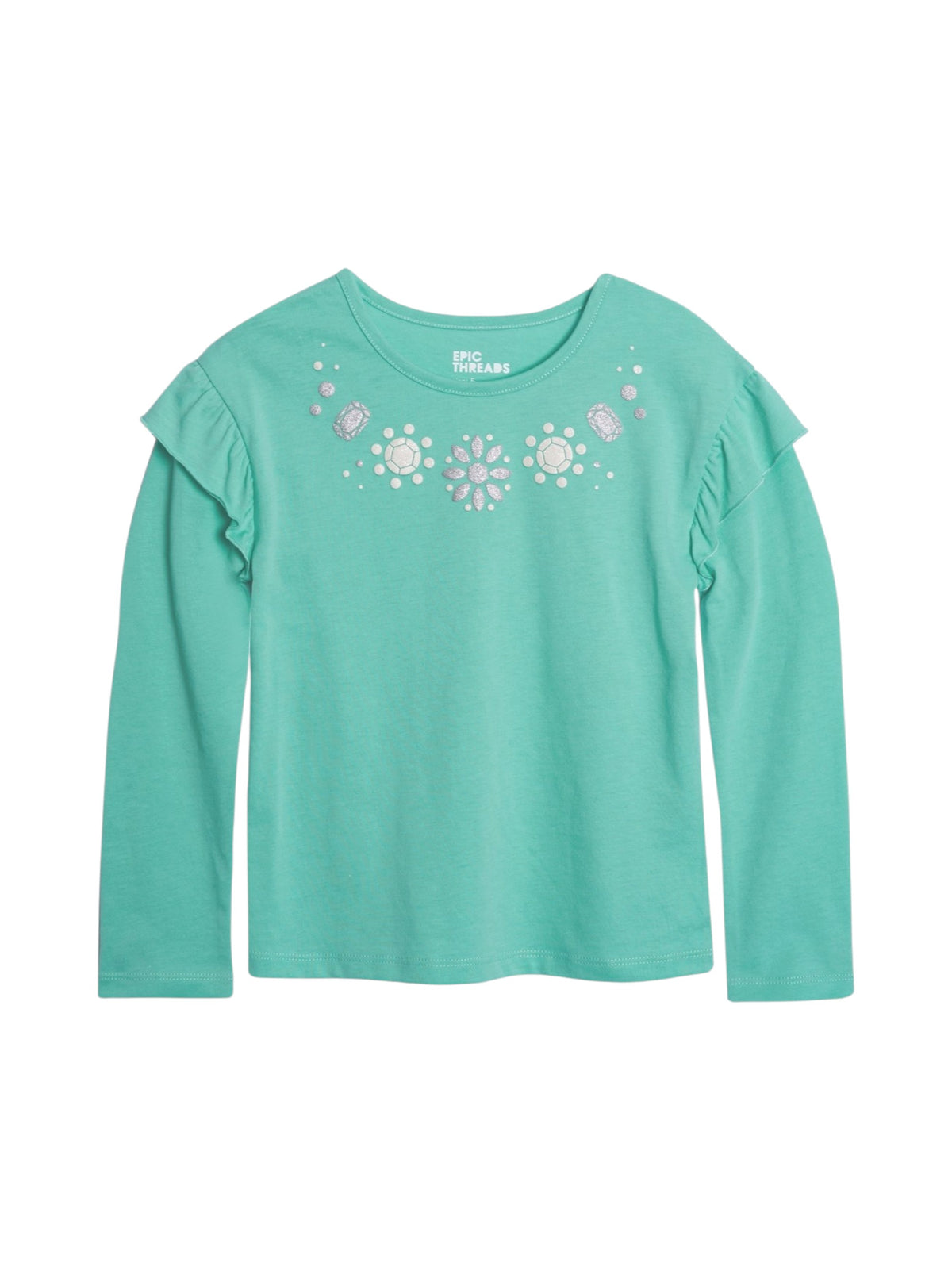 Image for Kids Girls Printed Top,Green