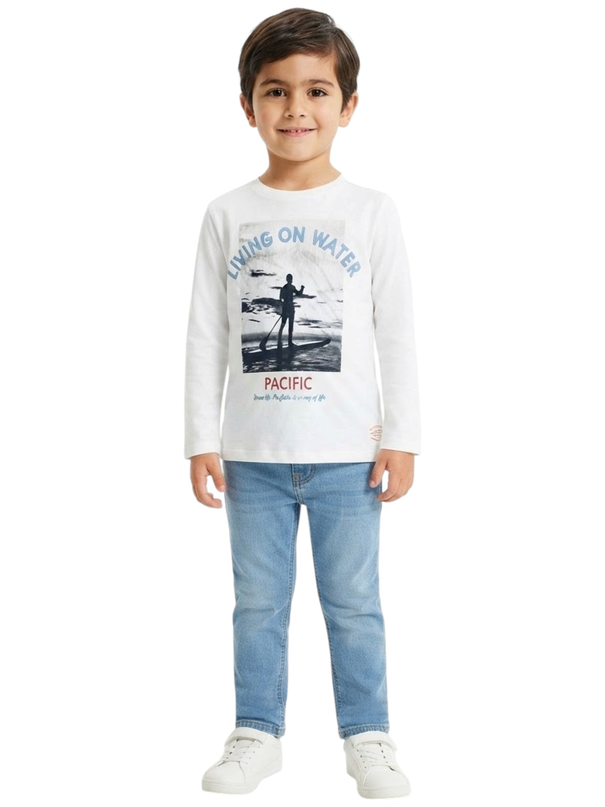 Image for Kids Boys Printed Top,White