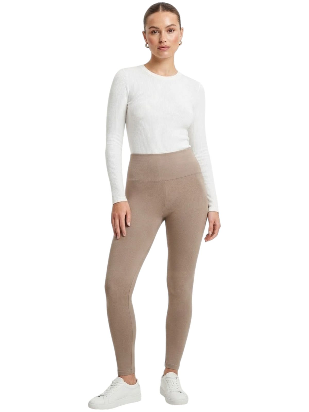 Image for Women's Plain Legging,Dark Beige