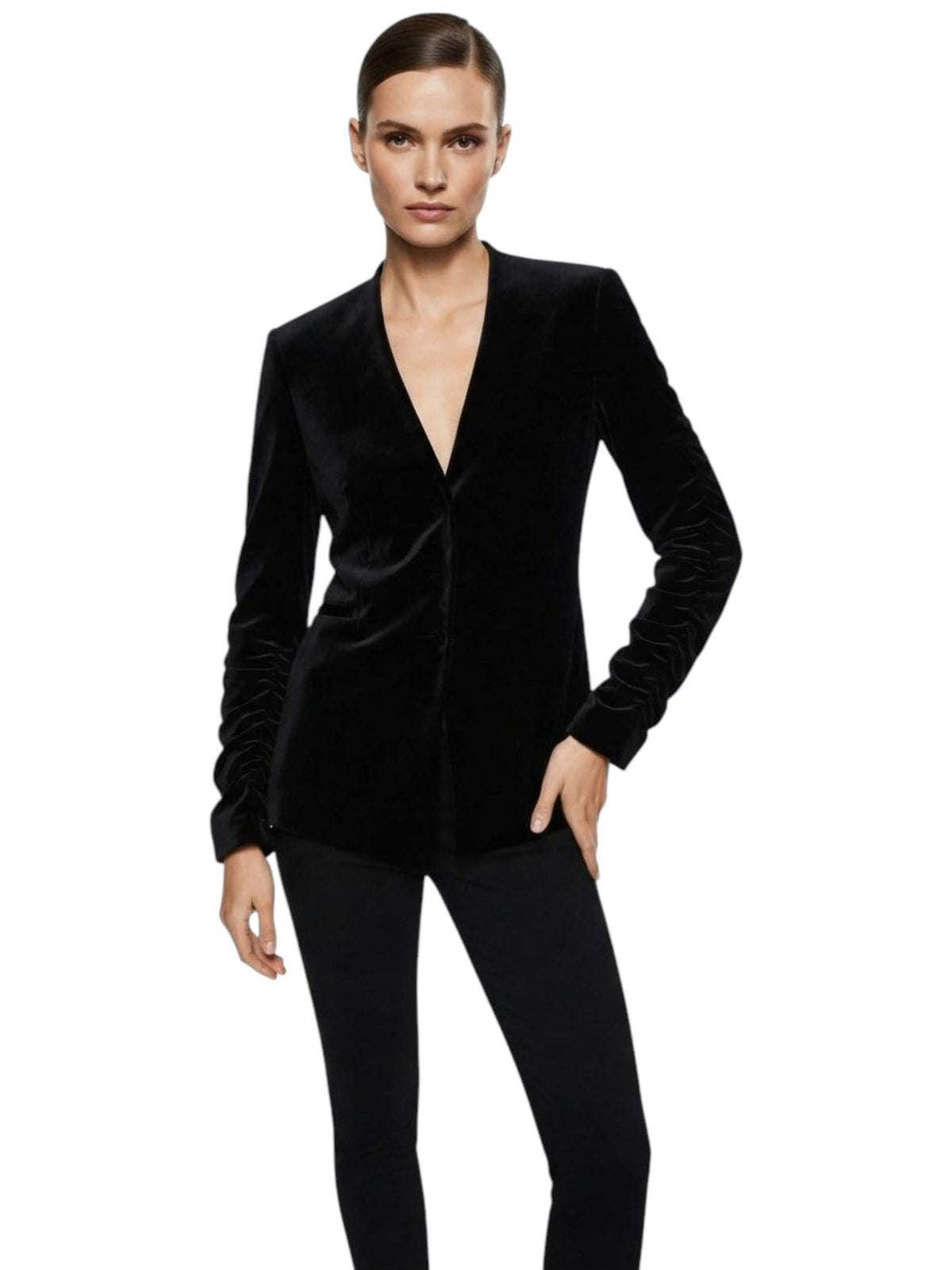 Image for Women's Plain Velour ,Black