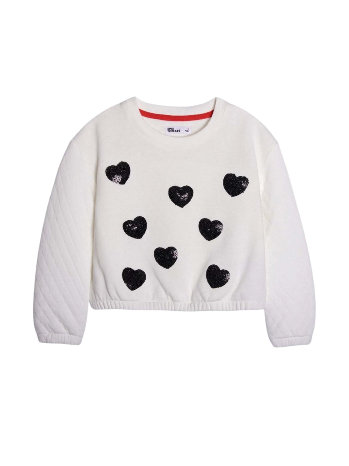 Image for Kids Girl Heart Printed Top,White