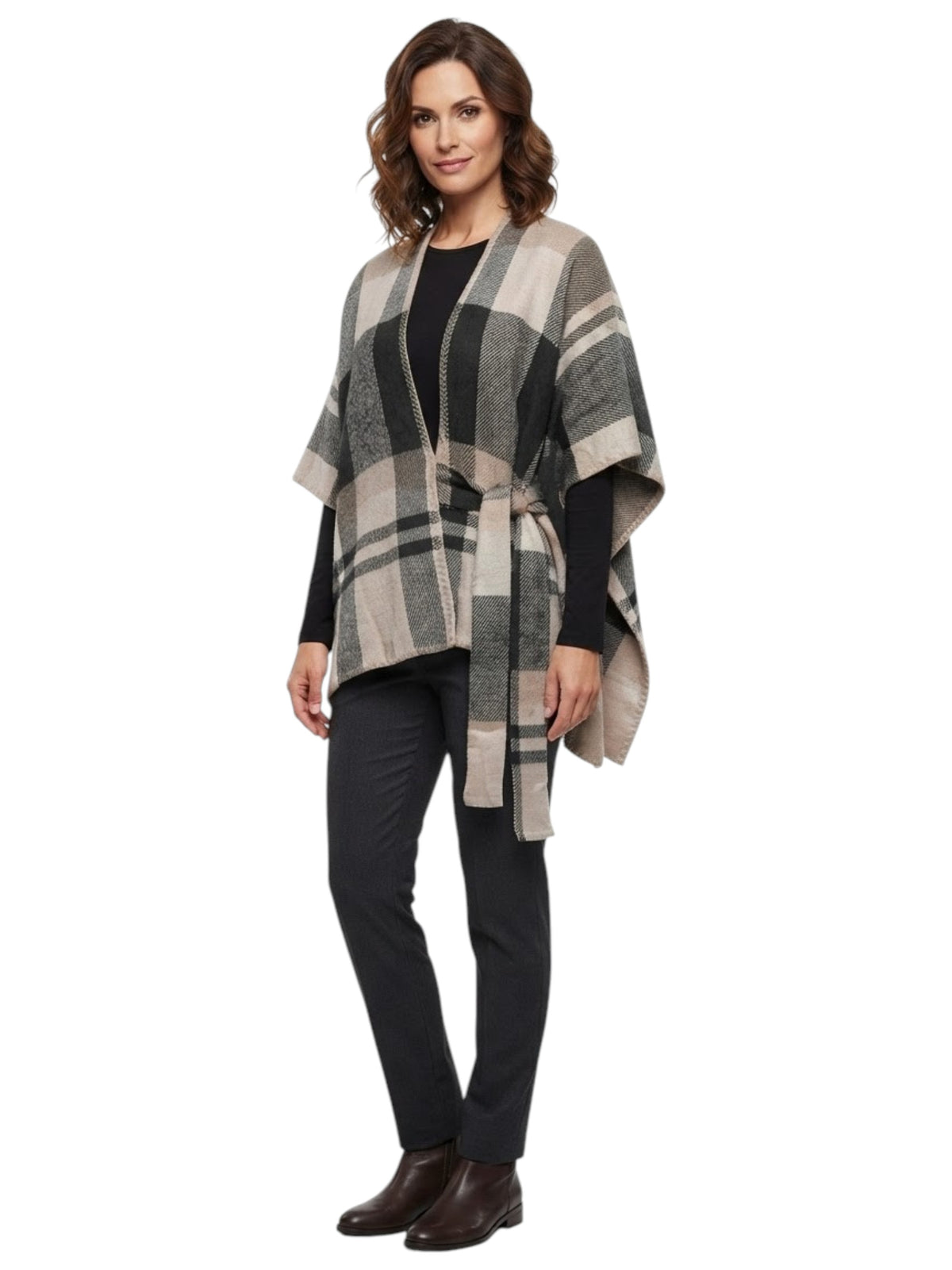 Image for Women's Plaid Cardigan,Multi