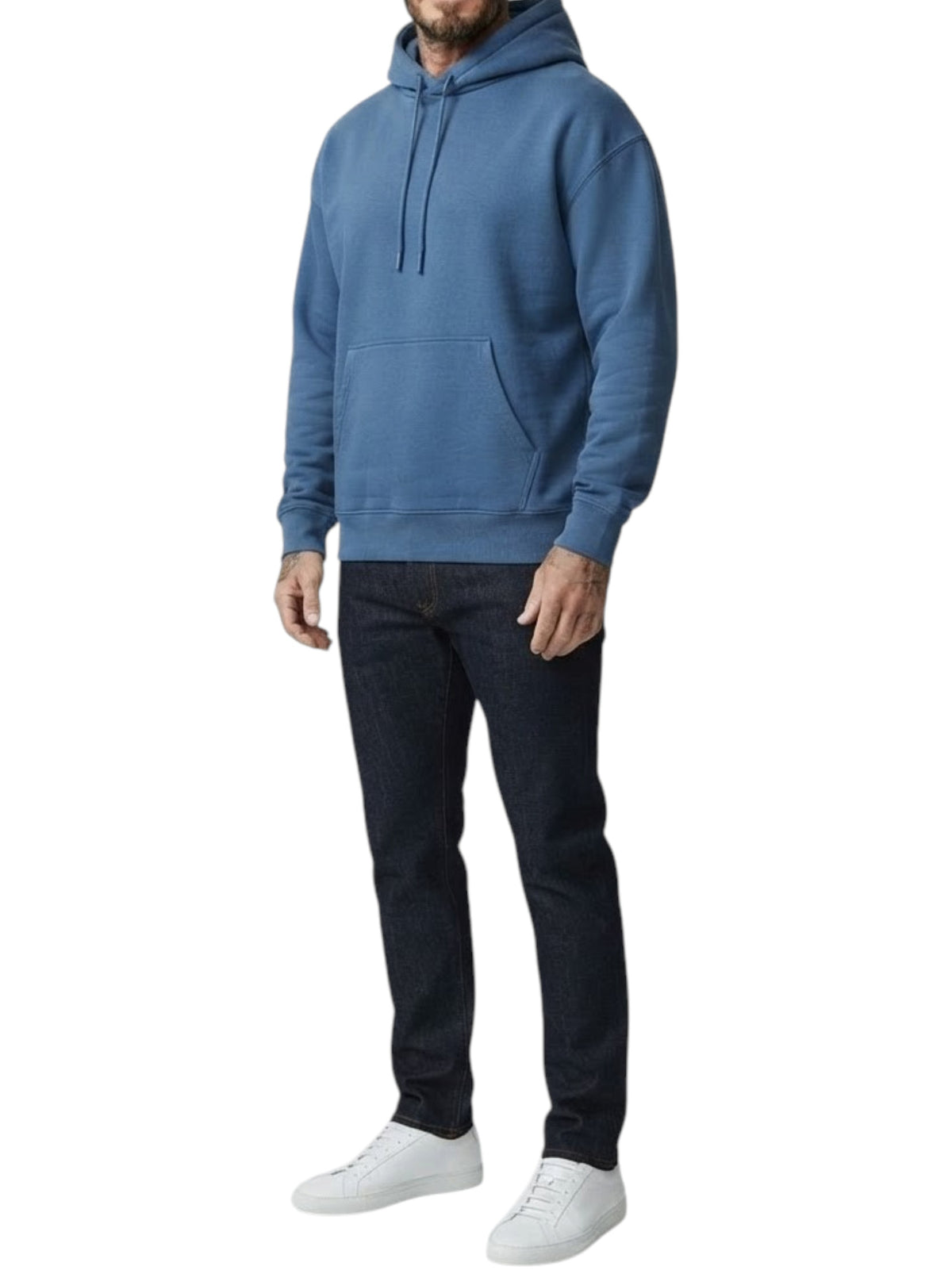 Image for Men's Plain Hoodie,Ink Blue
