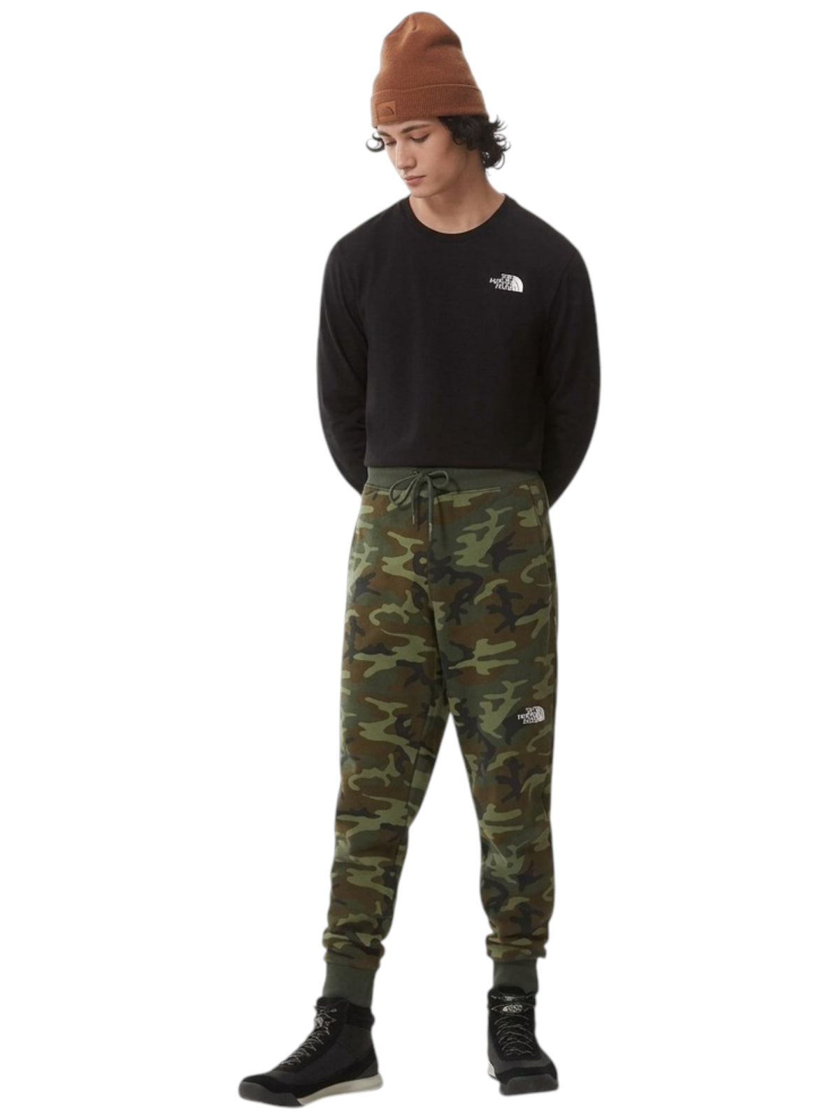 Image for Men's Printed Pants,Olive Green