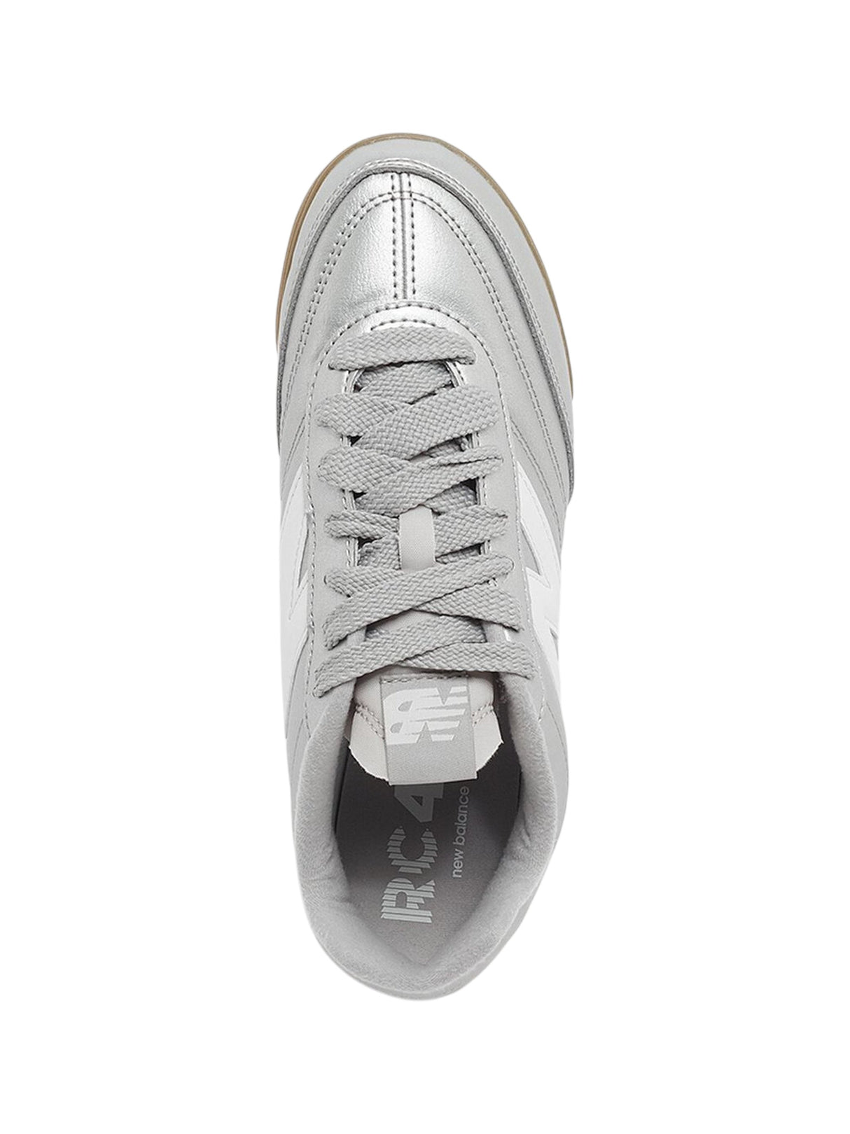 Men's Logo Patched Shoes,Silver